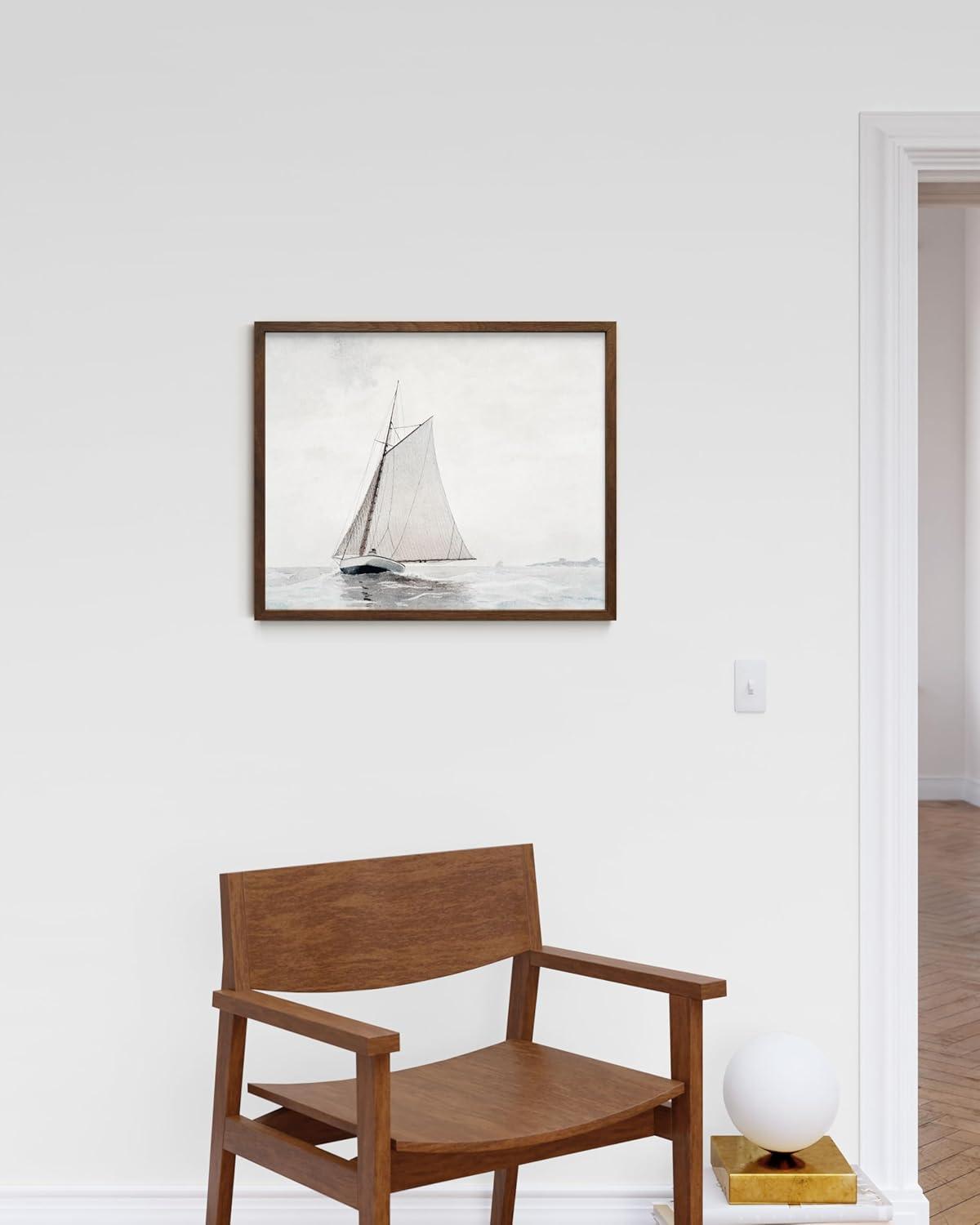 Haus and Hues Vintage Beach Wall Art - Vintage Oil Paintings for Exquisite Wall Decor in Home and Office Spaces (8x10 Unframed)