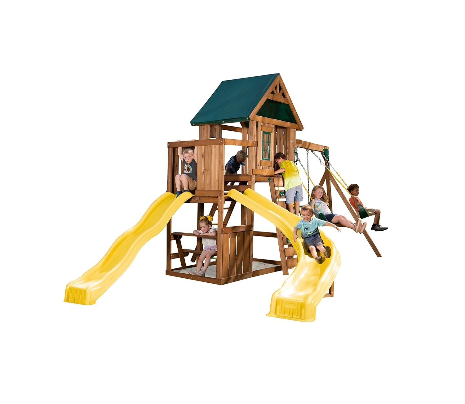 Swing-n-Slide Castlebrook Wooden Play Swing Set