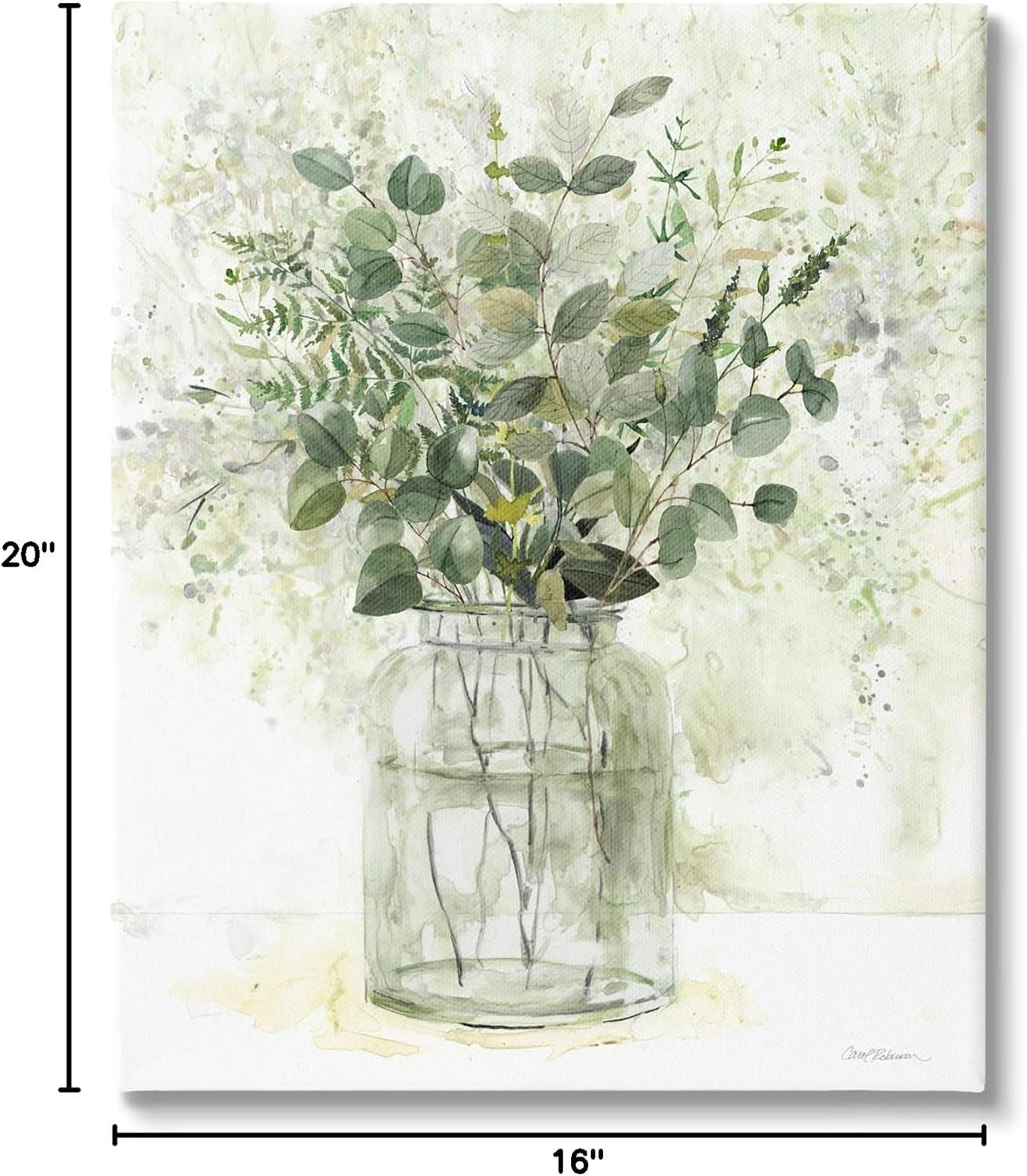 Stupell Industries Varied Herbal Botanical Arrangement Painting Gallery Wrapped Canvas Print Wall Art, Design by Carol Robinson