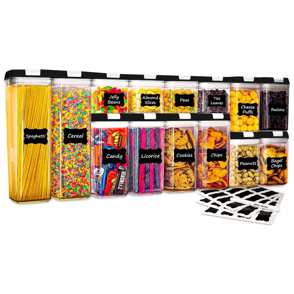 12pcs Airtight Food Storage Containers Set Kitchen and Pantry Organization