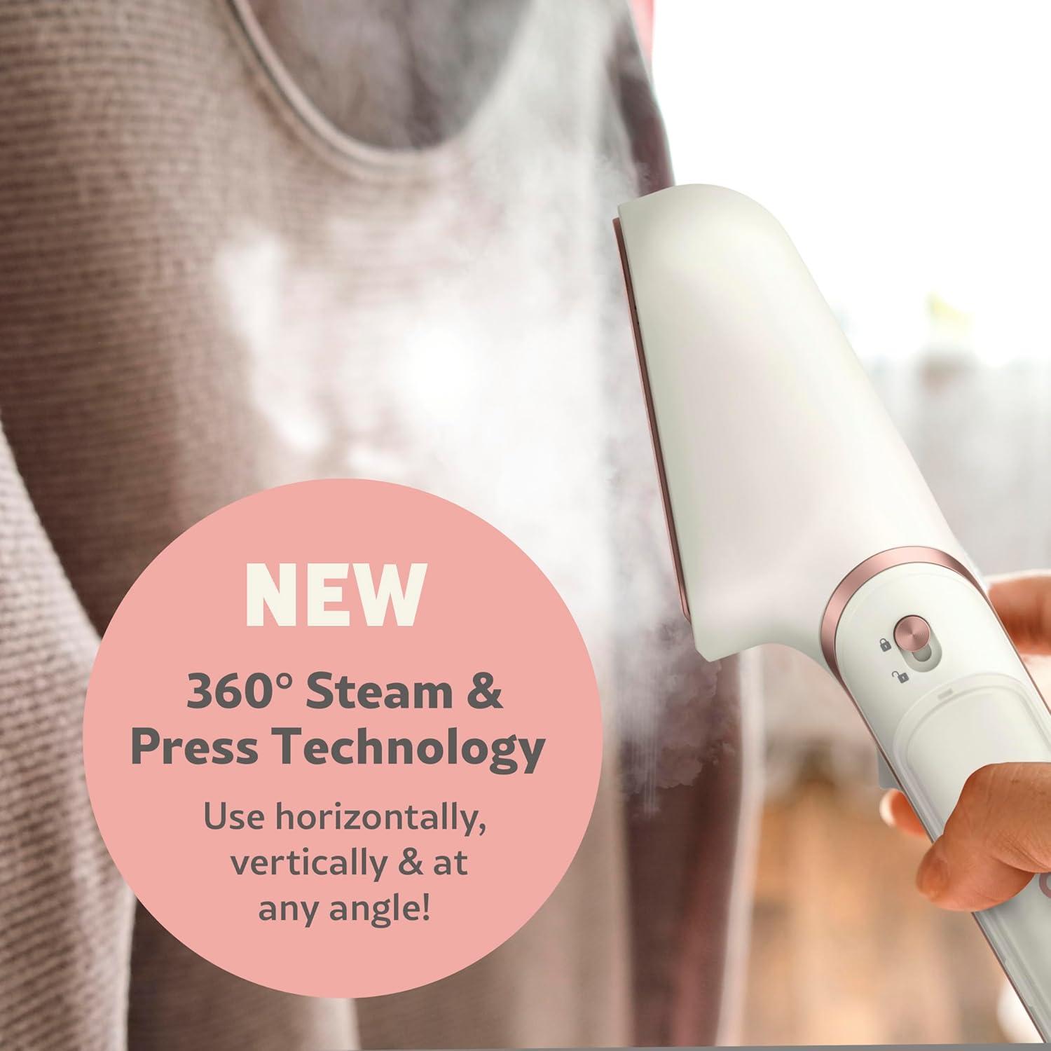 Conair Steam Stylist: Handheld Garment Steamer for Clothing, Travel, 1000W, Detachable Water Tank, 5 Min Steam Time