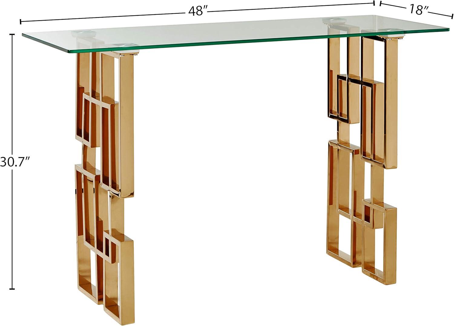 Maykoosh Southwestern Style Gold Console Table