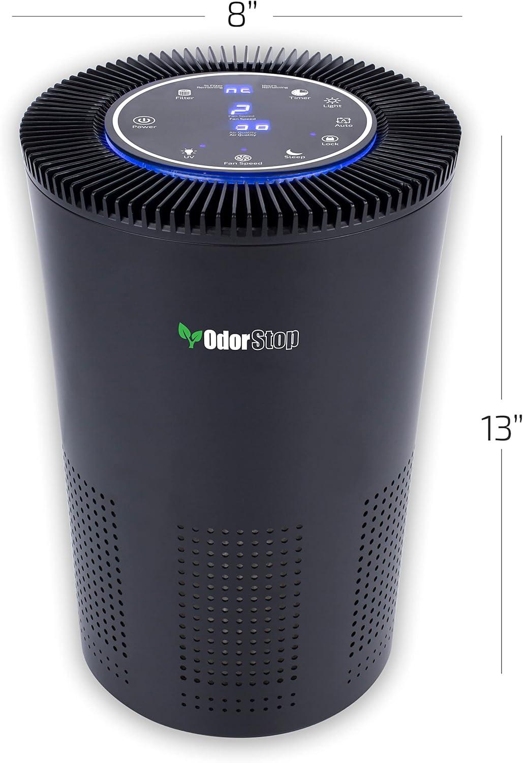 OdorStop Tabletop Air Purifier for 1000 Cubic Feet