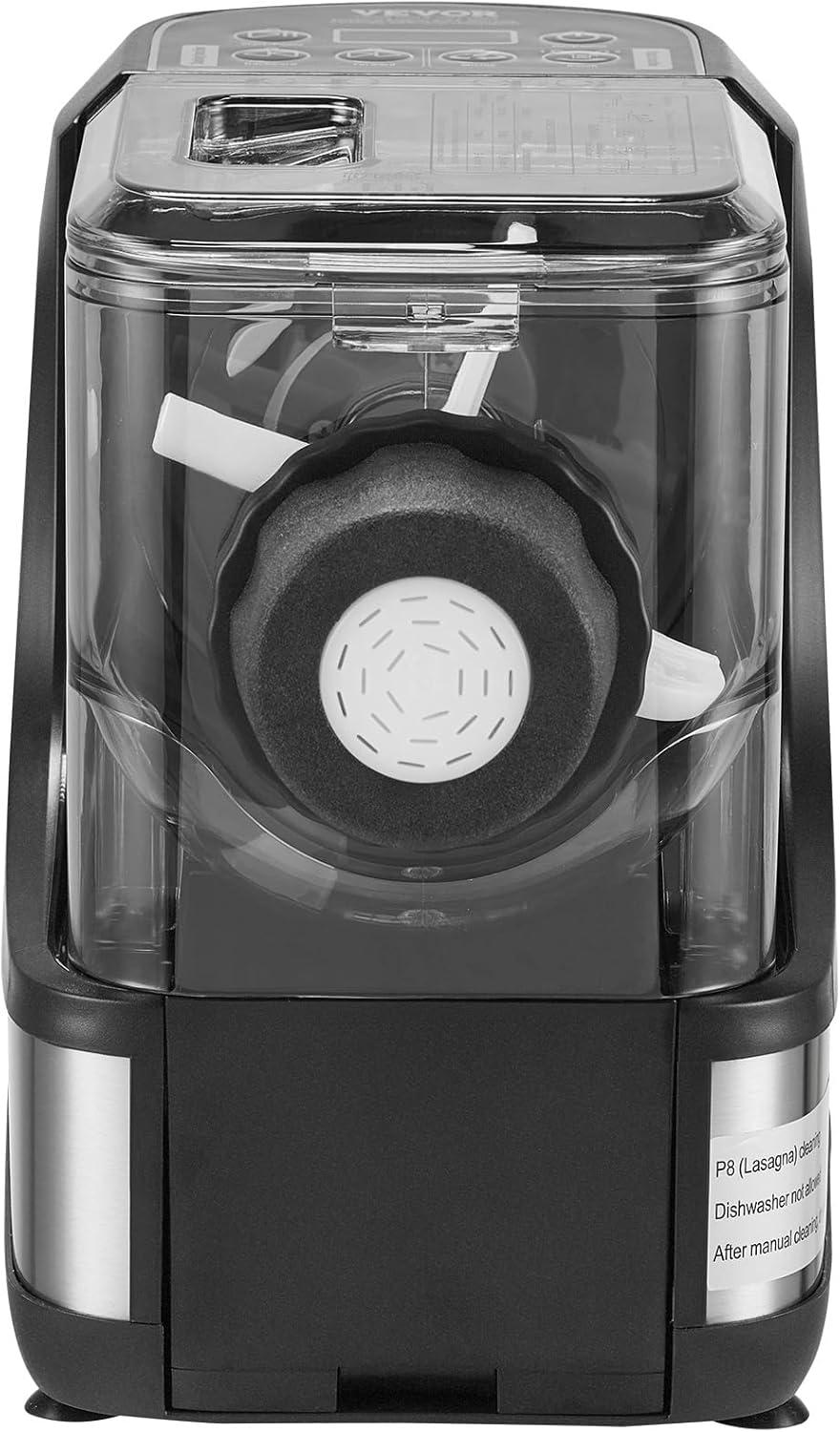 VEVOR Electric Pasta Maker, 150W Automatic Noodle Maker Machine with 8 Pasta Shapes, 4 Intelligent Modes, 500g Flour Capacity Pasta Maker Machine with Measuring Cups, Cleaning Brush for Home Kitchen