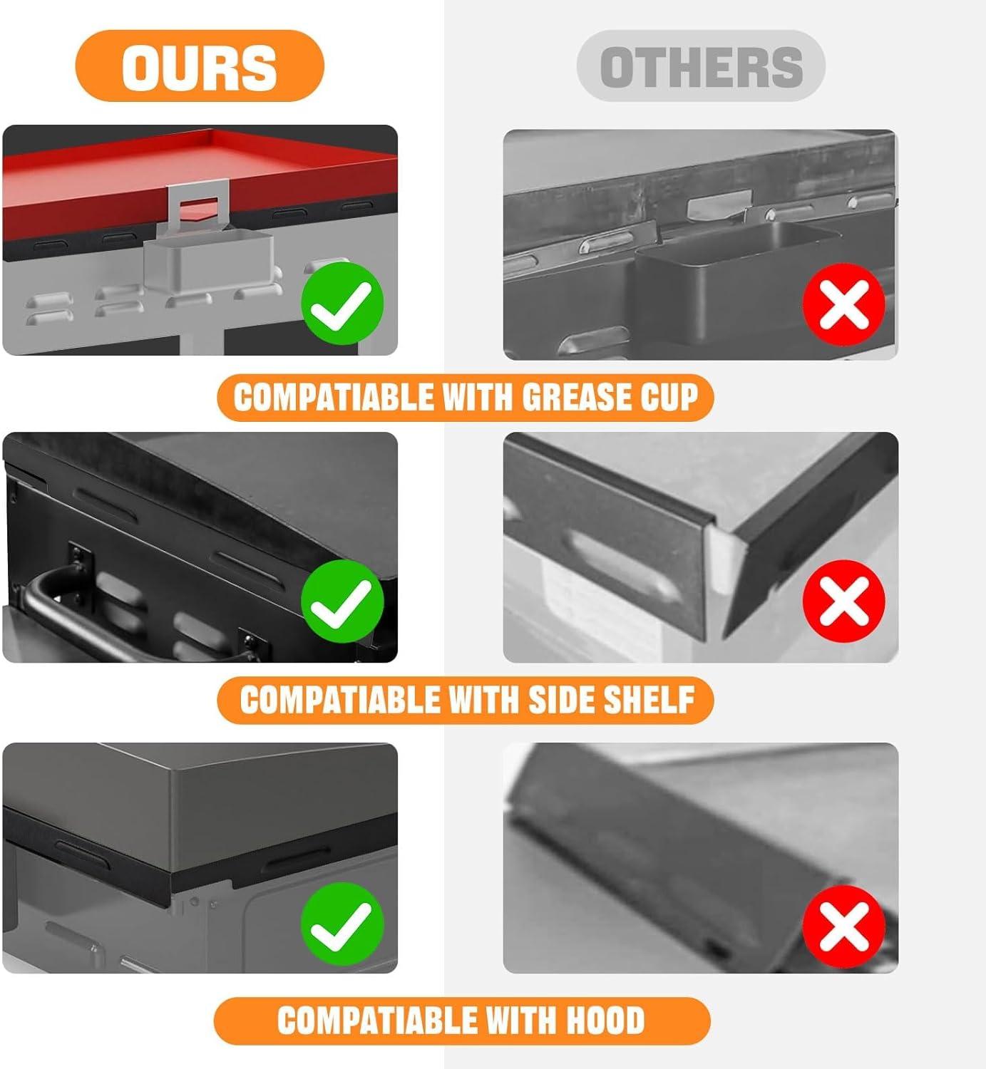 Upgradad Wind Guard for Blackstone 28 Inch Griddle,Blackstone Griddle Accessories Magnetic Stainless Steel for Blackstone Grill, GS-GD-D28