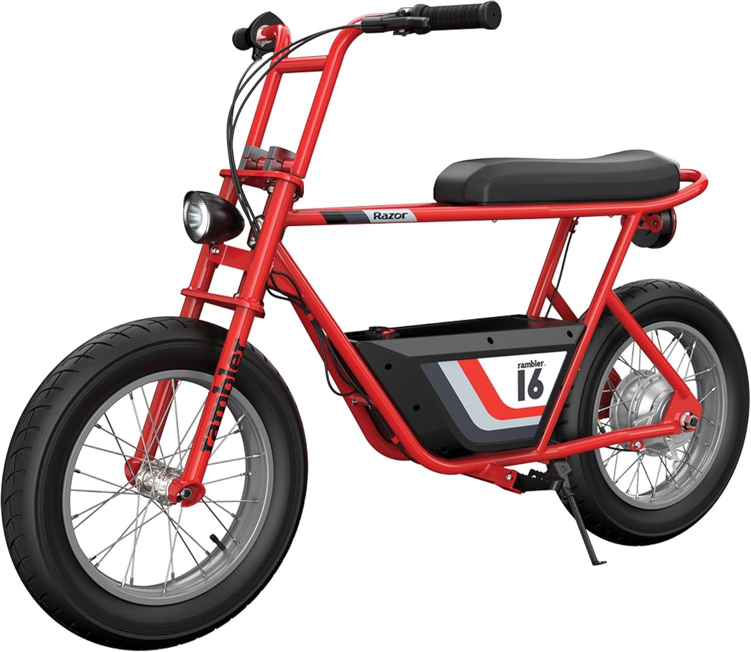 Open Box Razor Rambler 16 Electric Minibike w/350W Motor & 36V Battery