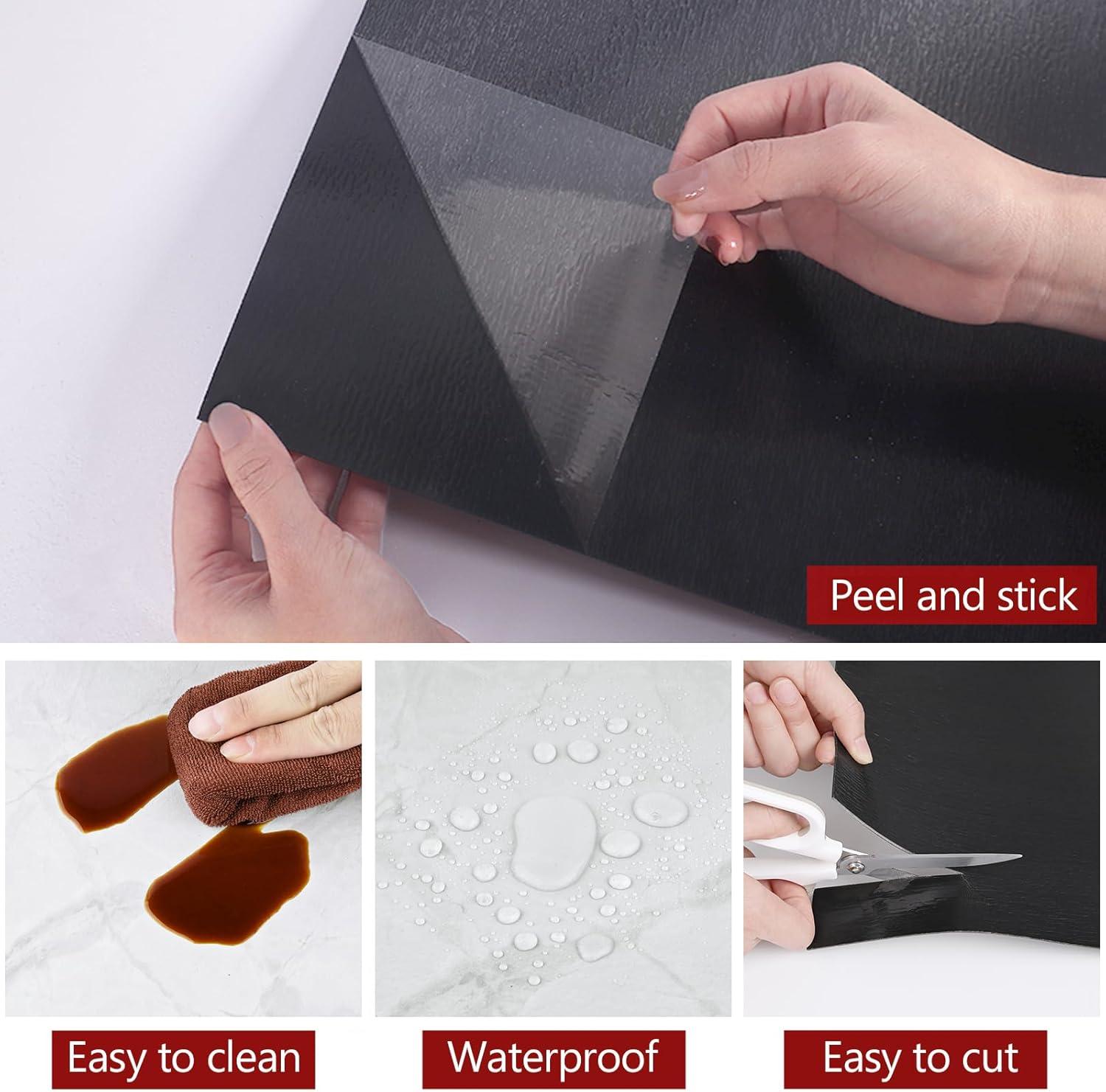 WESTICK Marble White Peel and Stick Floor Tile Waterproof Vinyl Tiles Peel and Stick Floor 12" x 12" Removable Self Adhesive Flooring Tiles for Bathroom Bedroom Kitchen Flooring Living Room Gym 5 PCS