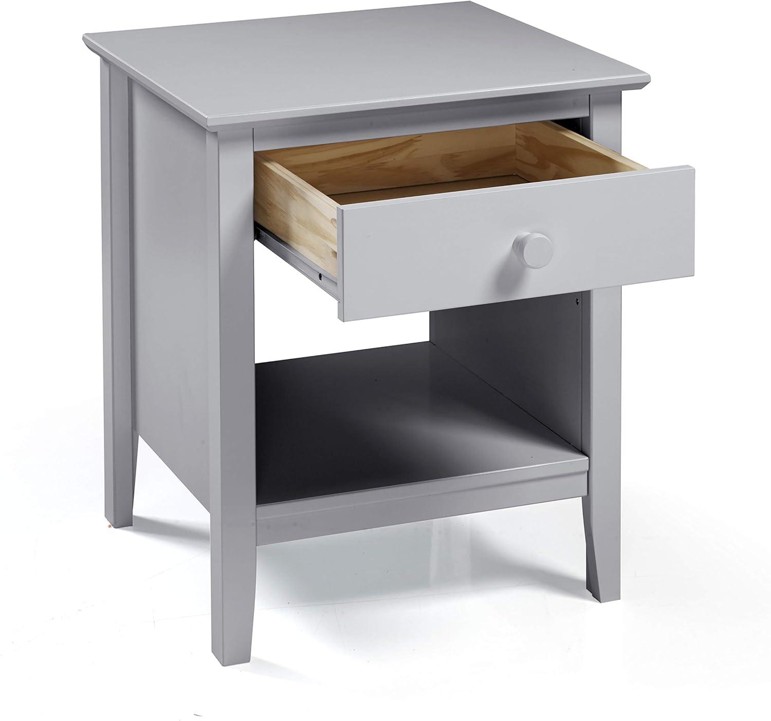 Alaterre Simplicity Nightstand, Dove Gray