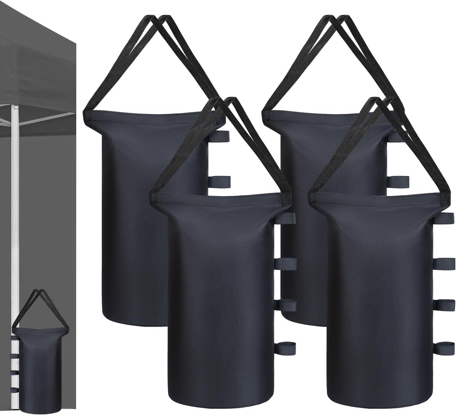 Heavy Duty Black Polyester Canopy Tent Weights Set of 4