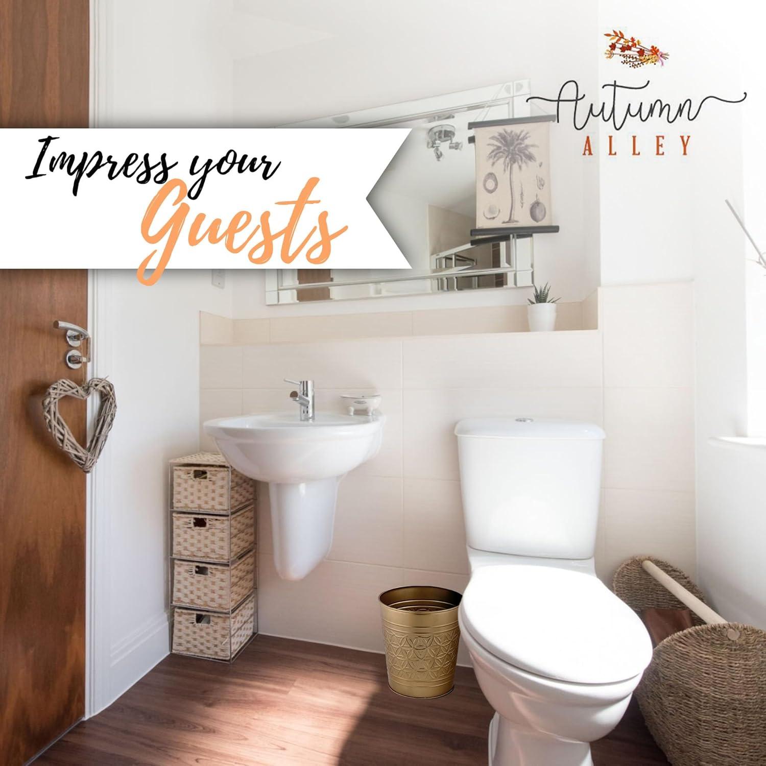 Autumn Alley Alley Metal Open Waste Basket - 1.7 Gallons