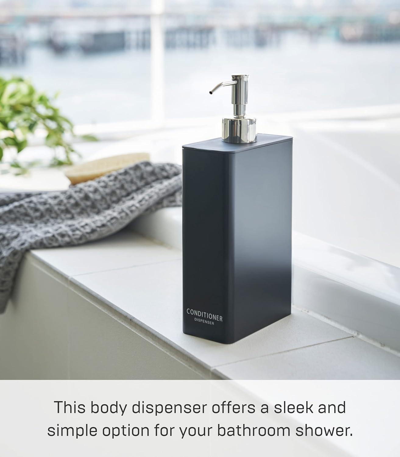 Black Rectangular ABS Resin Body Soap Dispenser