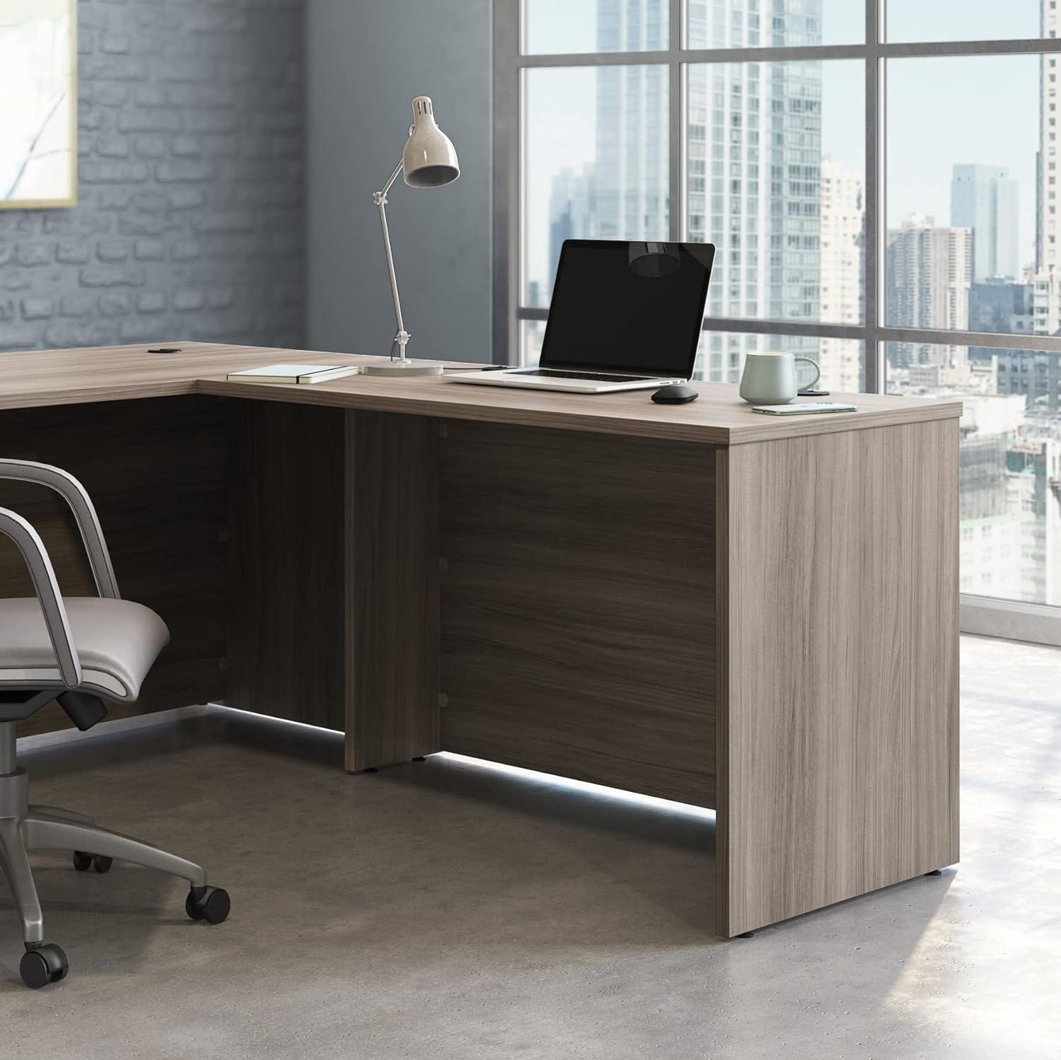 Sauder Affirm Engineered Wood 48" x 24" Computer Desk in Hudson Elm/Brown