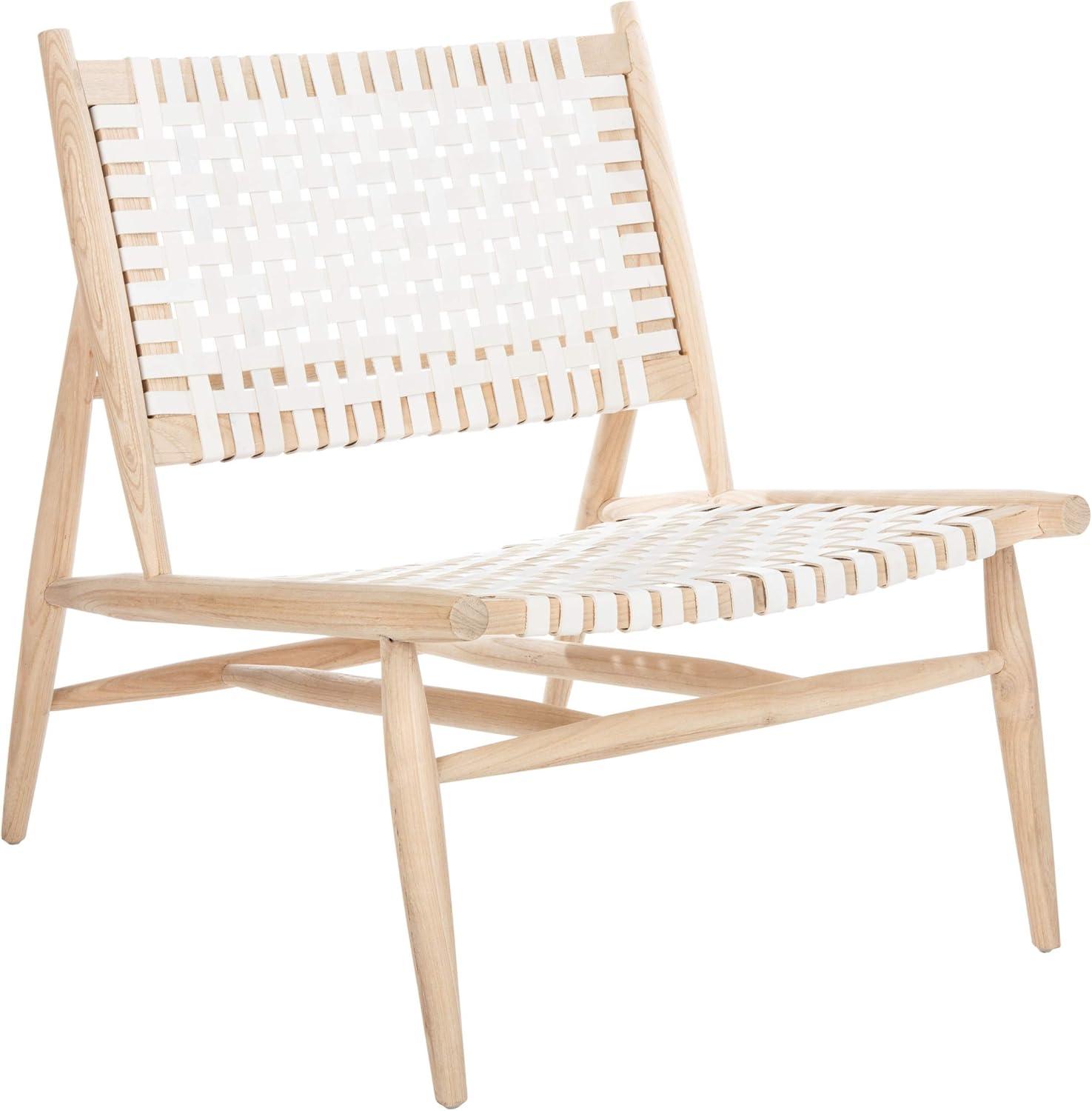 Soleil Accent Chair - ACH1001 - White/Natural - Safavieh