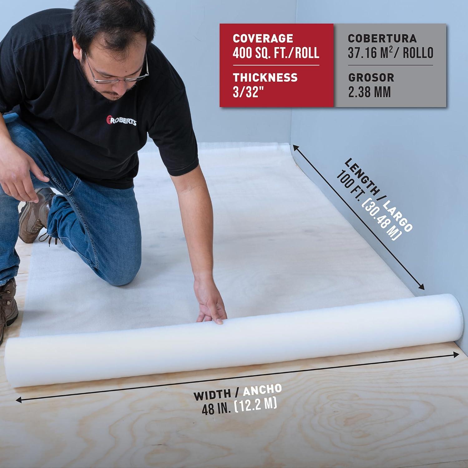 Serenity XL White Polyethylene Foam Underlayment Roll