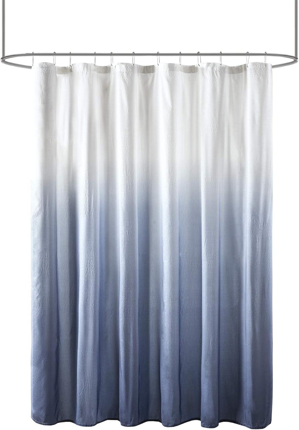 Ara Ombre Printed Seersucker Single Shower Curtain