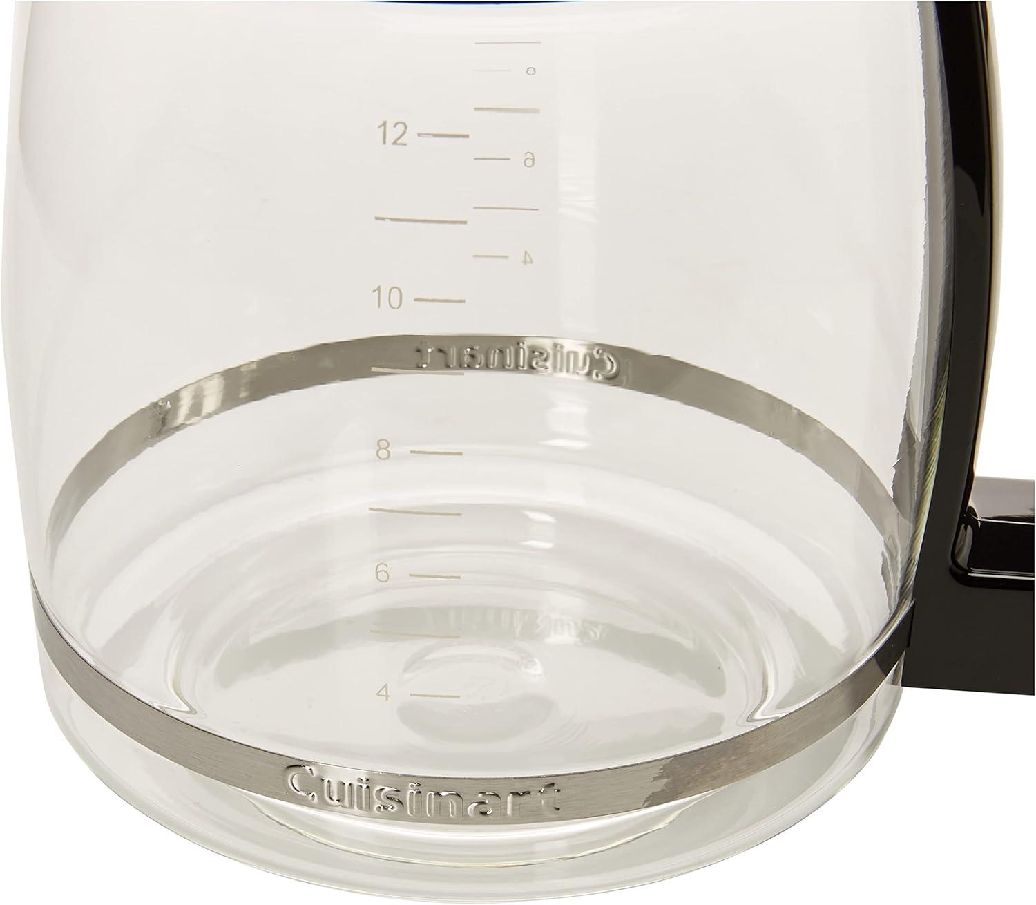 Cuisinart DCC-1200PRC 12-Cup Replacement Glass Carafe, Black