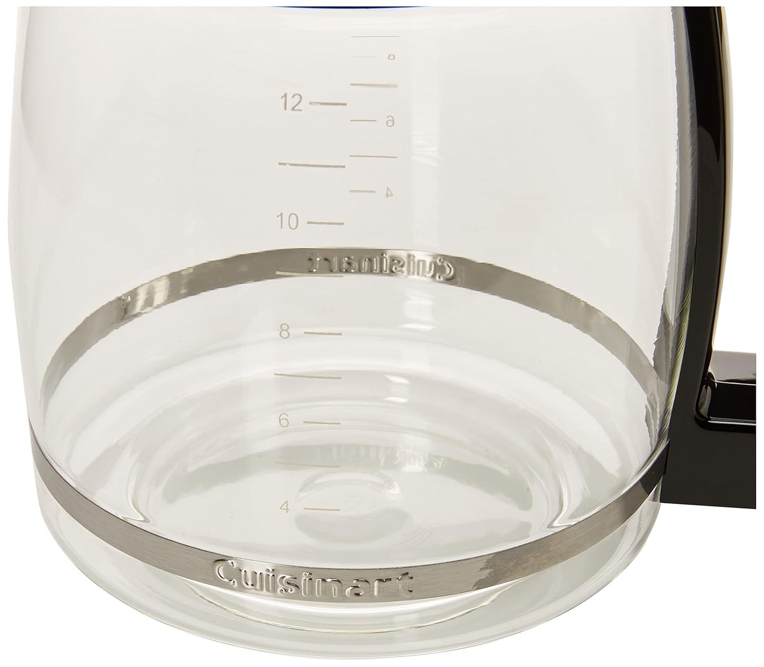 Cuisinart DCC-1200PRC 12-Cup Replacement Glass Carafe, Black
