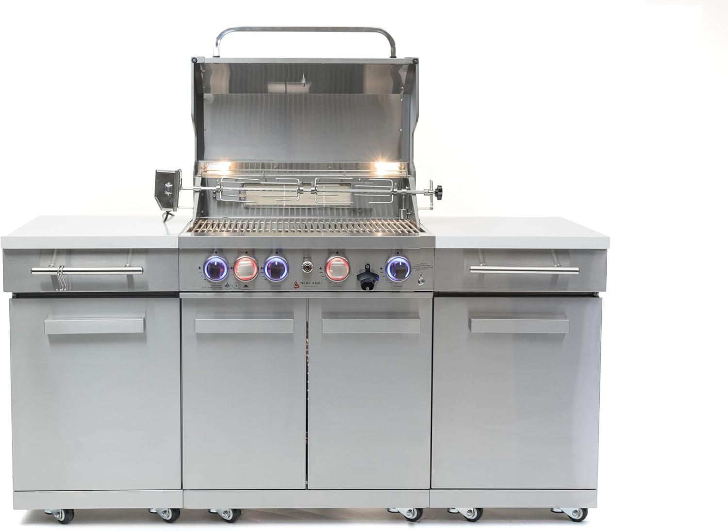 Stainless Steel 70" Propane Gas Outdoor Kitchen Grill