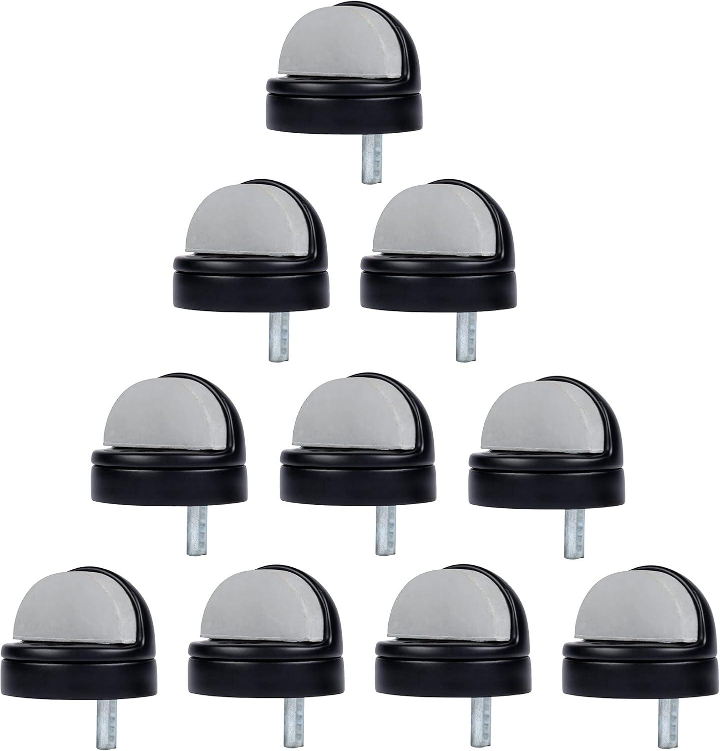 BRINKS COMMERCIAL 1-3/4-in Black Dome Bumper Door Stop (10-Pack)