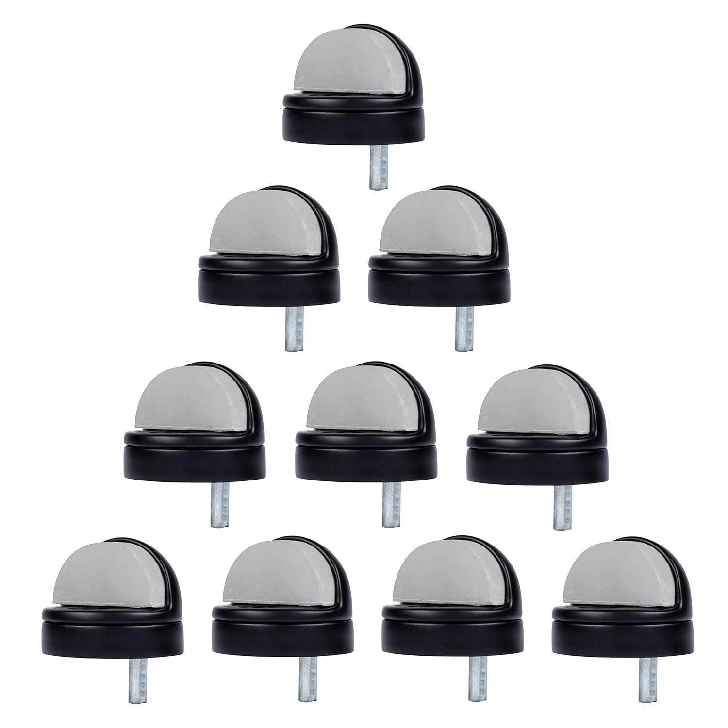 BRINKS COMMERCIAL 1-3/4-in Black Dome Bumper Door Stop (10-Pack)