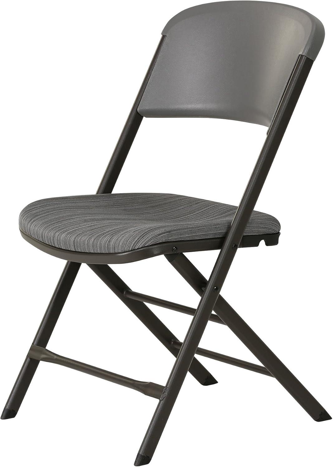 Lifetime Padded Folding Chair - 4 Pk (Commercial), Urban Gray - 480426