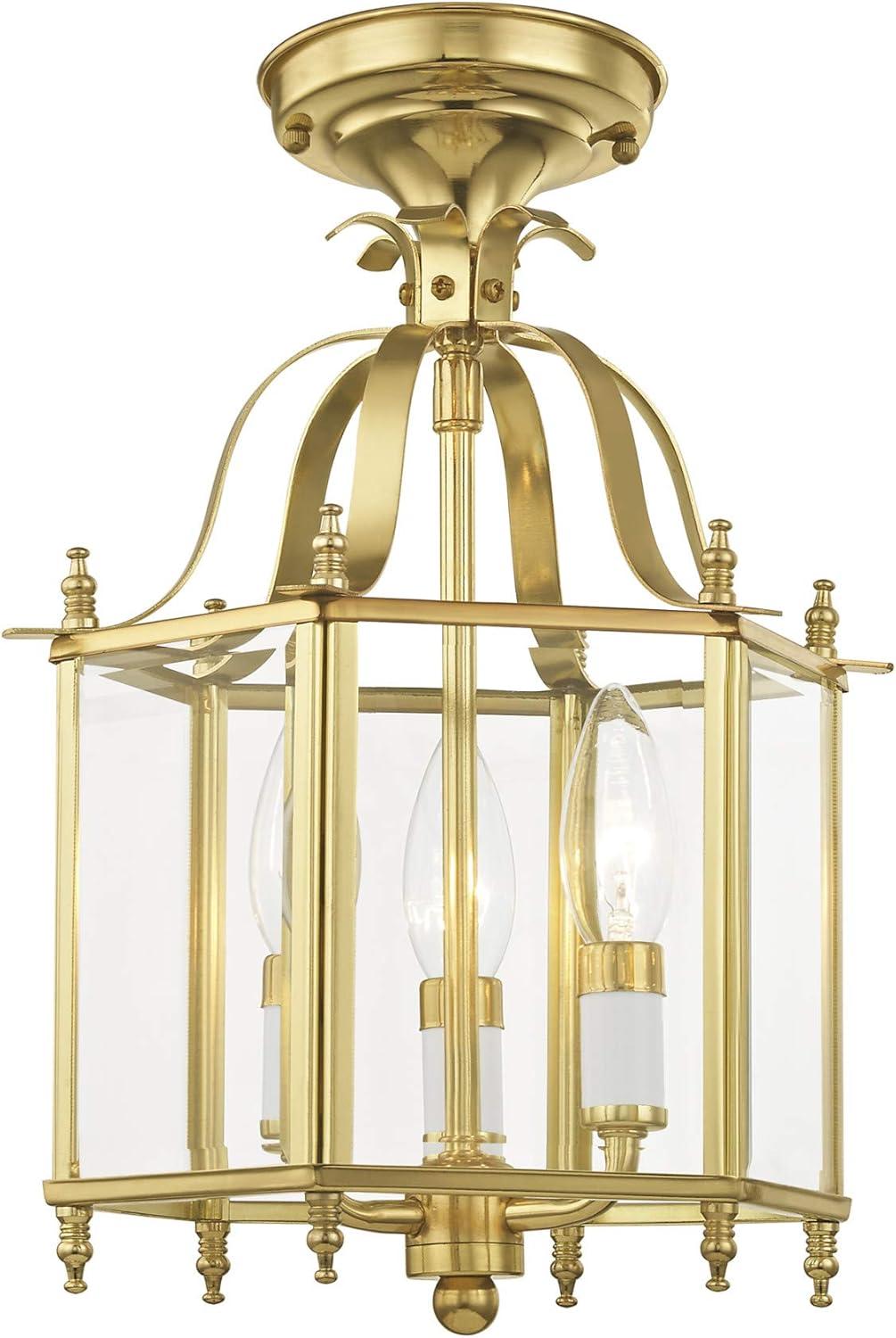 Livex Lighting Livingston 3 - Light Chandelier in  Polished Brass