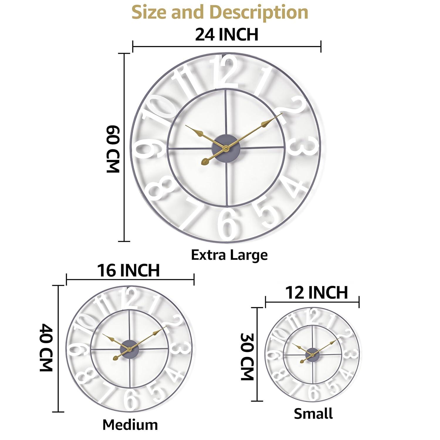 Sorbus Large 16" Numeral Analog Decorative Wall Clock