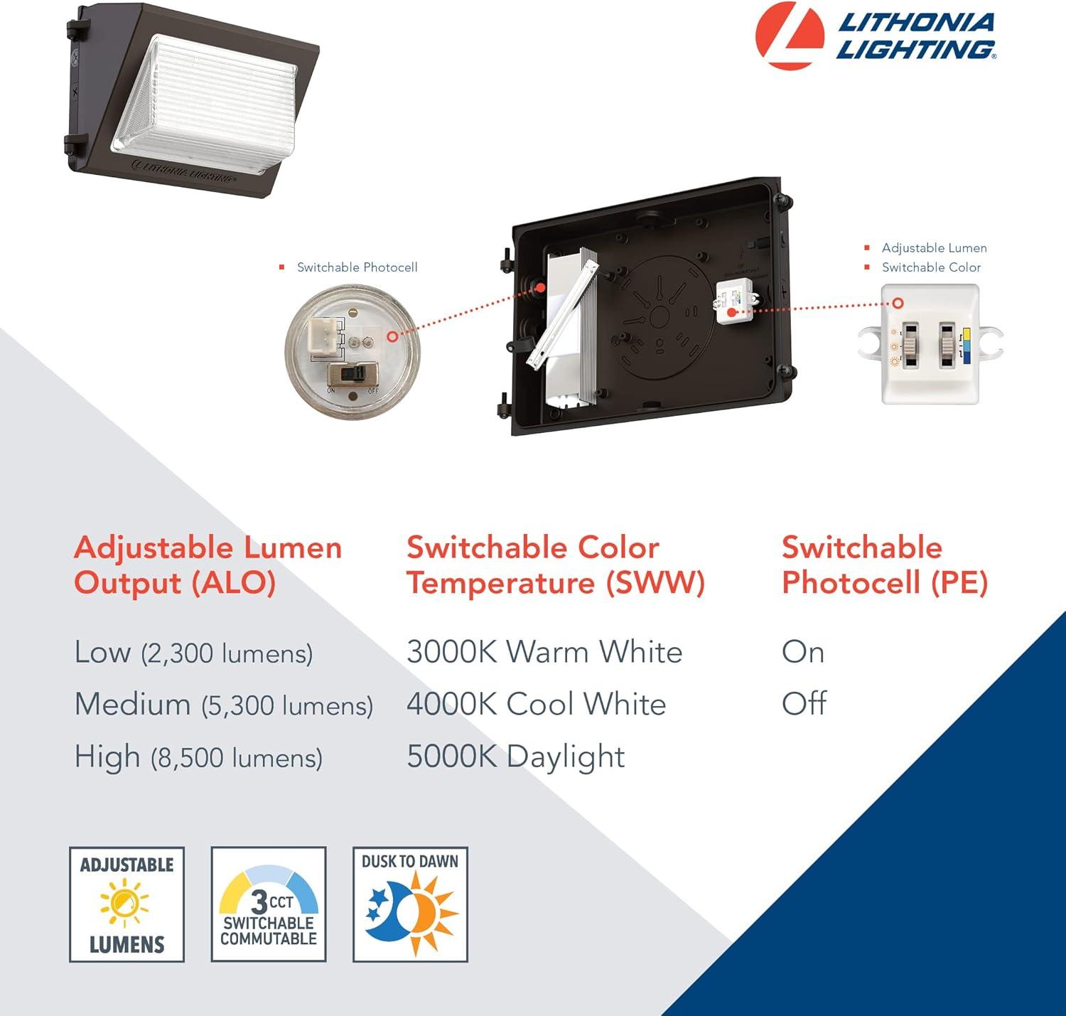 Lithonia Lighting Twr1 Led Alo Sww2 Uvolt Pe Contractor Select Twr1 13" Wide Switchable