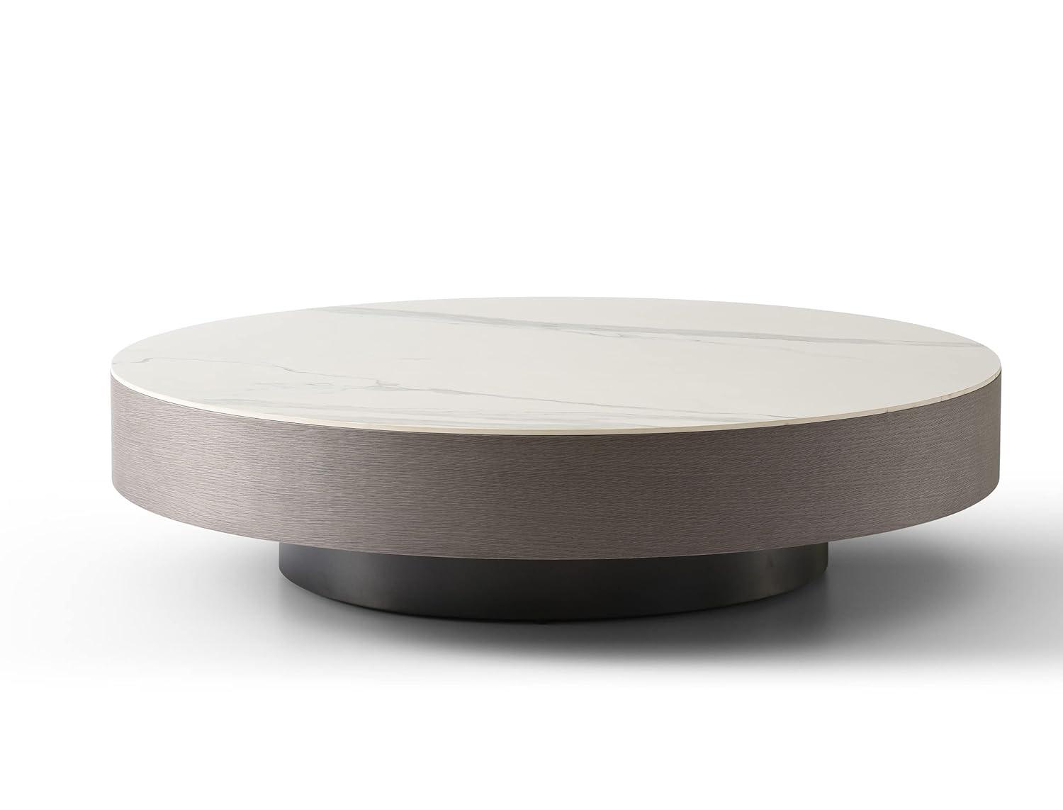 Whiteline Imports Pedestal Coffee Table