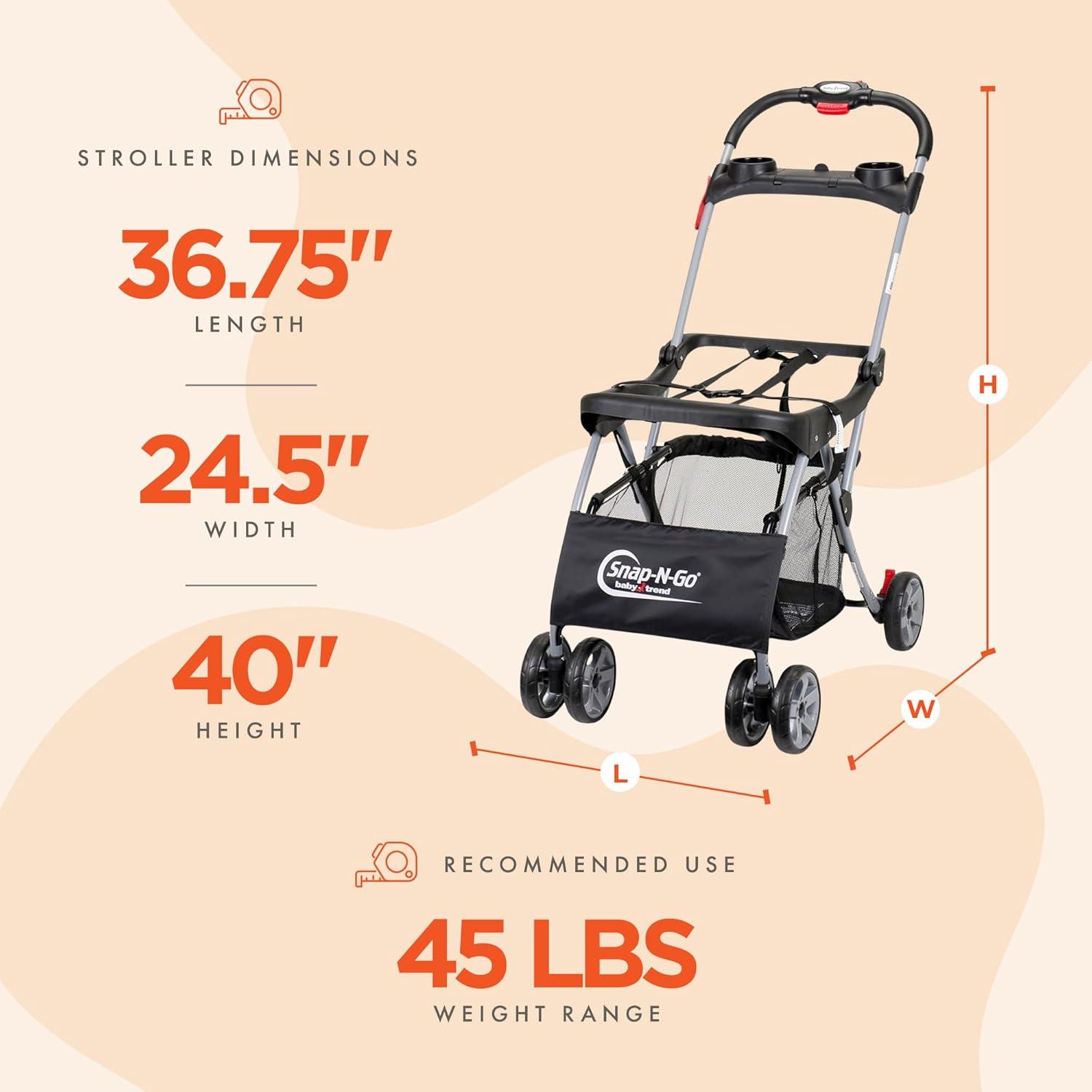Baby Trend Snap-N-Go EX Universal Infant Car Seat Carrier