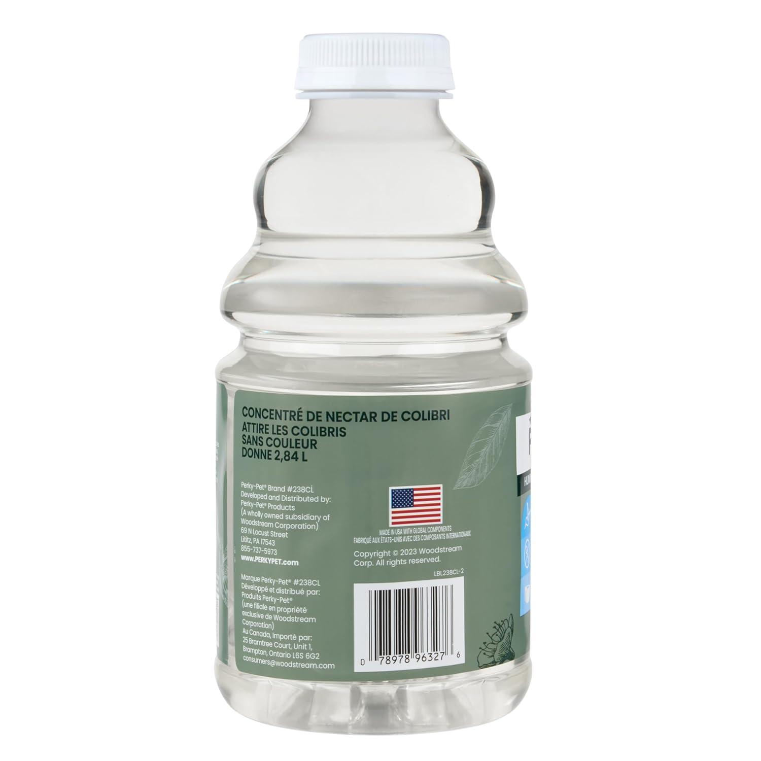 Perky-Pet Hummingbird Nectar Concentrate for Hummingbird Feeder - 32 oz - Makes 96 FL OZ of Food Nectar - 238CL