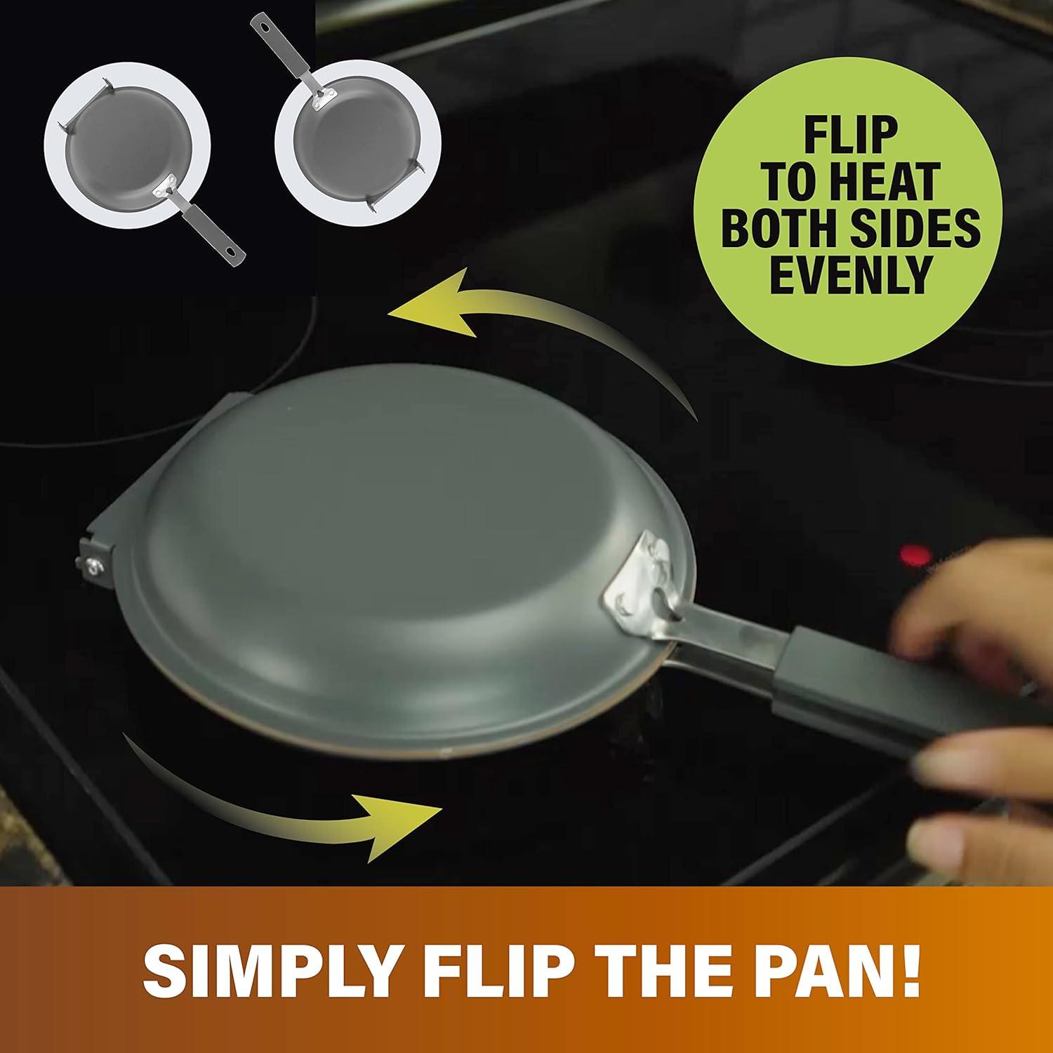 Gotham Steel Nonstick Double Side Frying Pan Pancake Maker