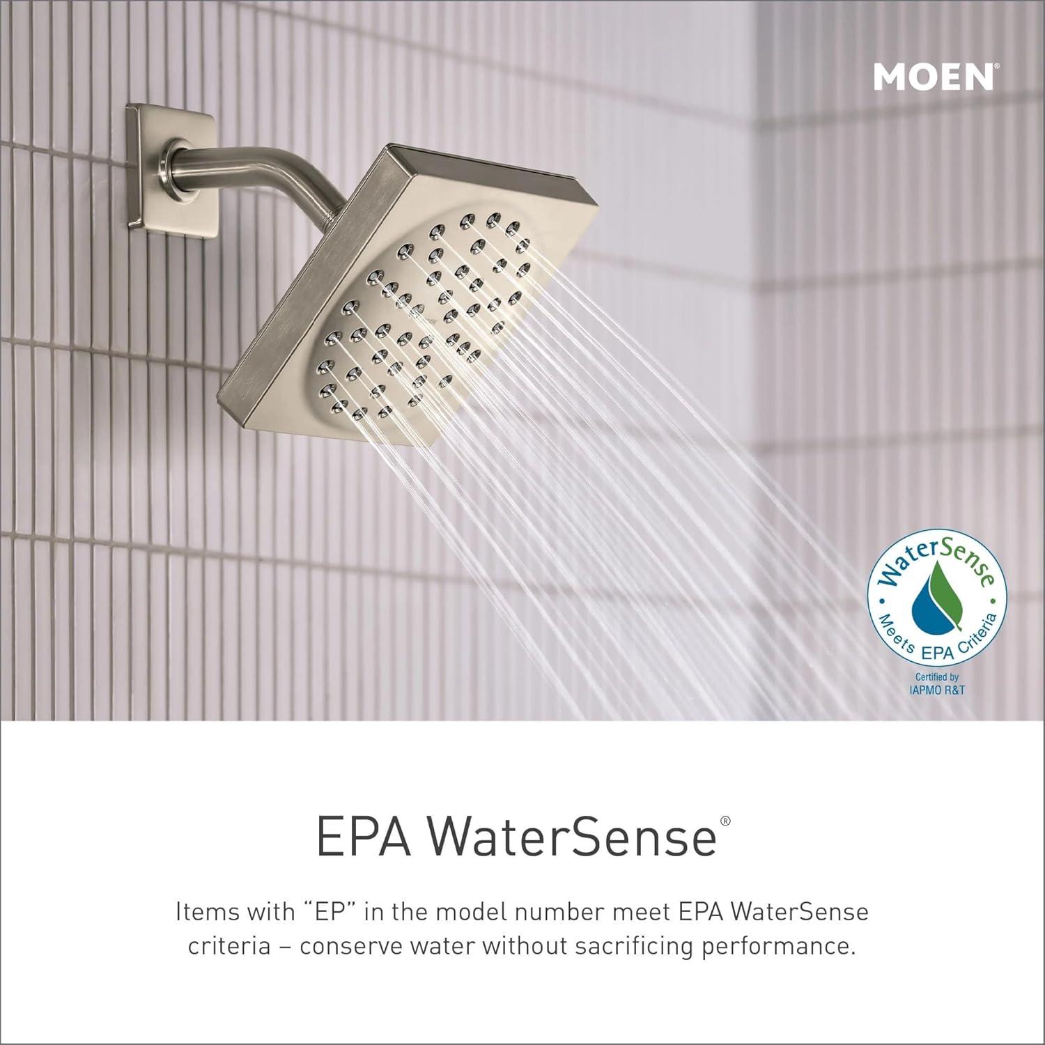 Modern Rainfall Black Nickel 6.75" Wall-Mounted Shower Head