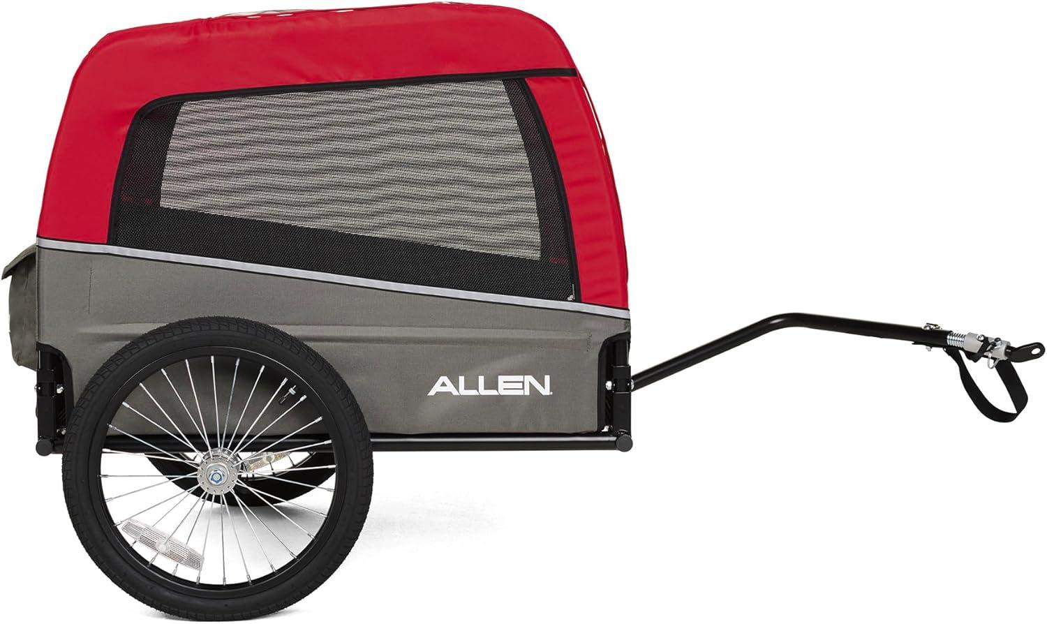 Allen Sports Deluxe ADT Dog Bike Trailer for Medium Sized Dogs, Green