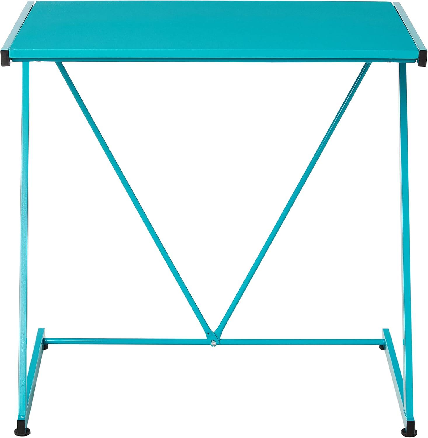 Urban Shop Z-Shaped Student Desk, Blue