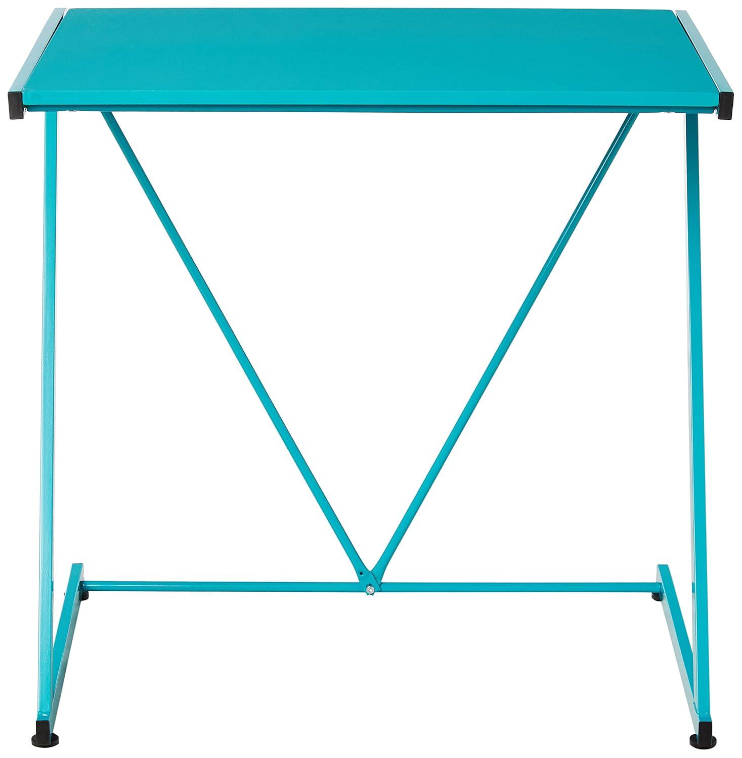 Urban Shop Z-Shaped Student Desk, Blue