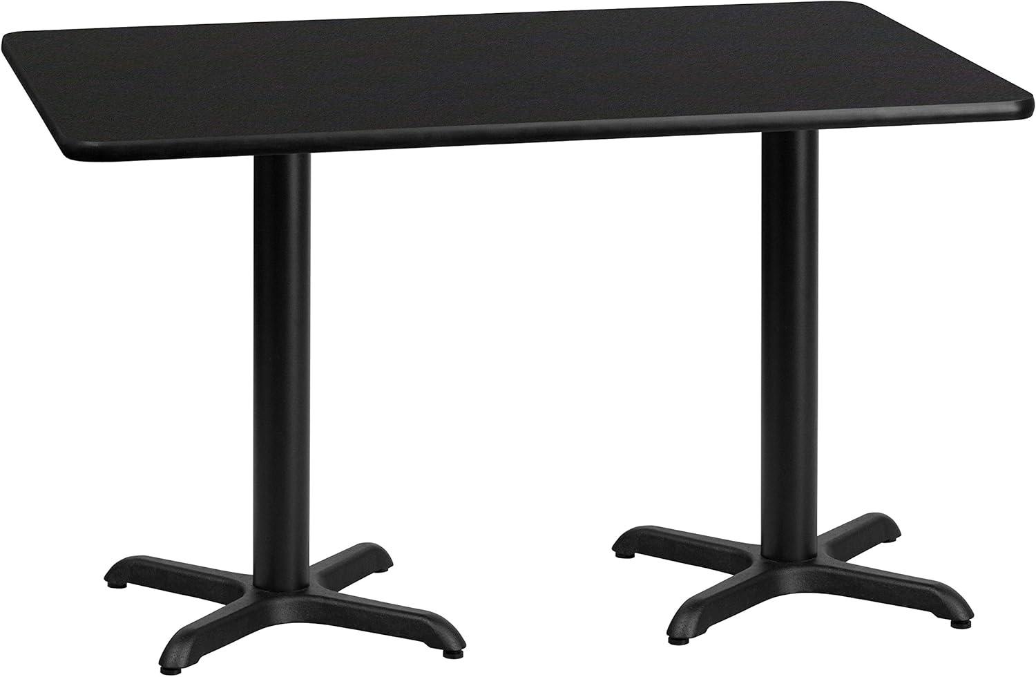 Ebern Designs Jacobsen 30'' x 60'' Rectangular Laminate Table Top with 22'' x 22'' Table Height Bases