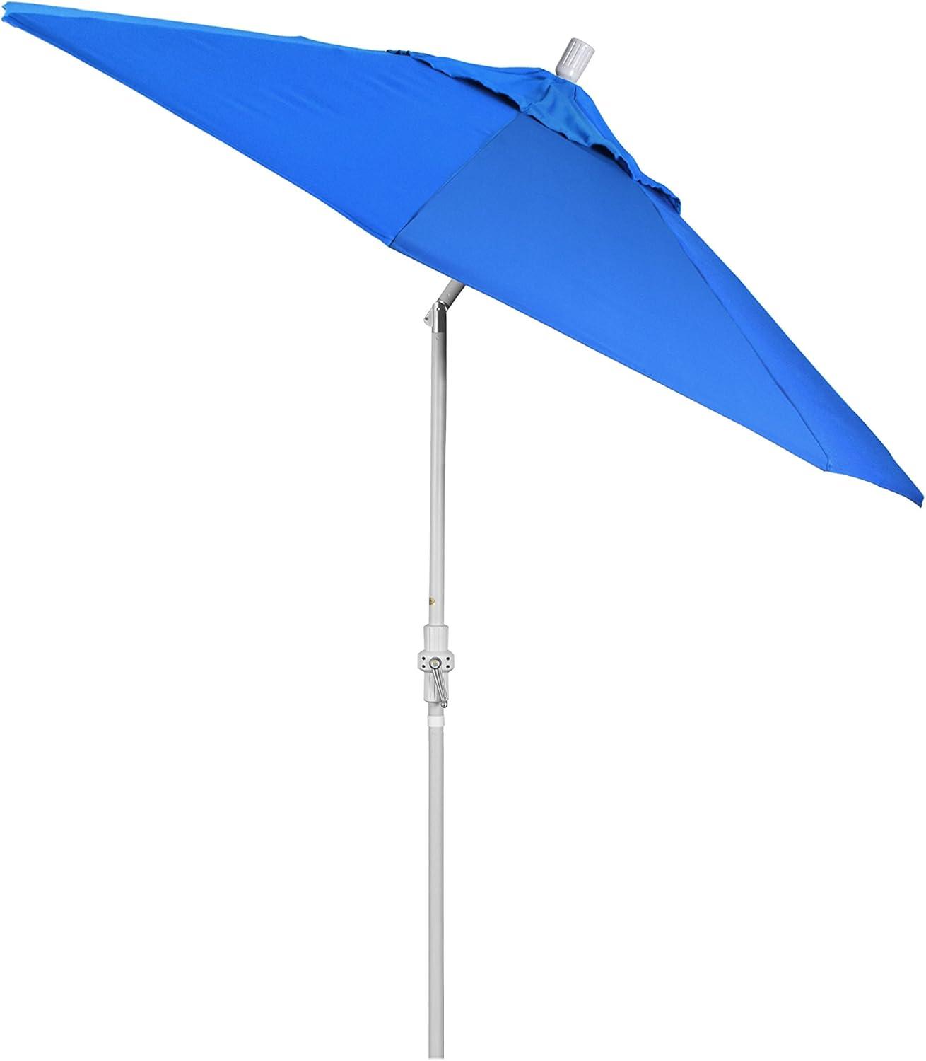 9 ft. Pacific Blue Olefin Aluminum Patio Umbrella with Tilt