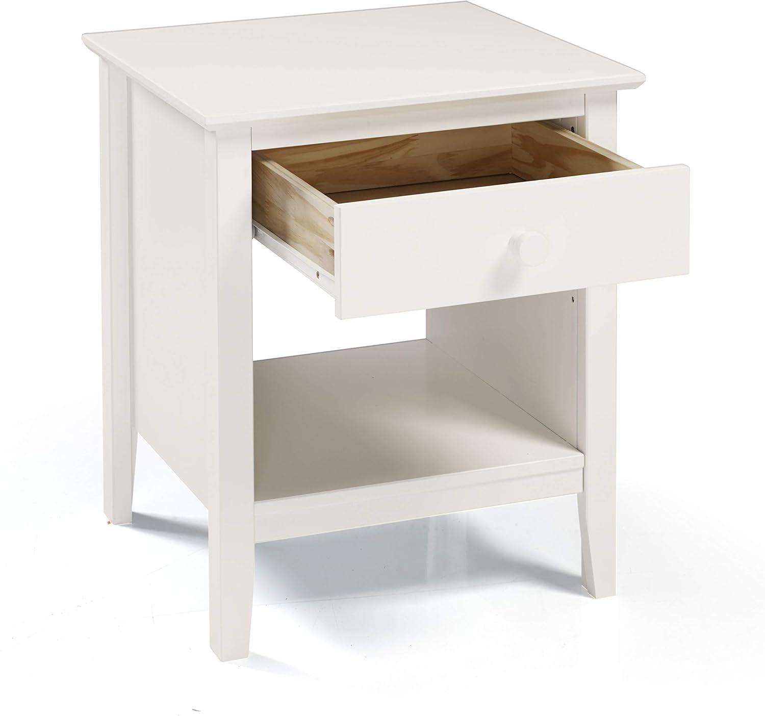Alaterre Simplicity Nightstand, White