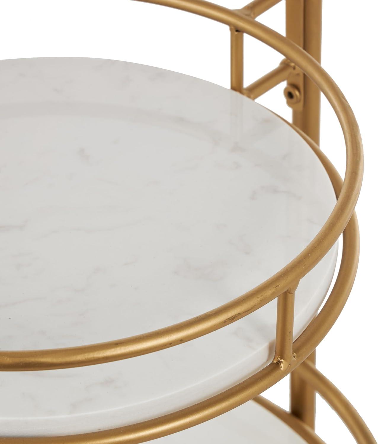 Colette Marble Bar Cart