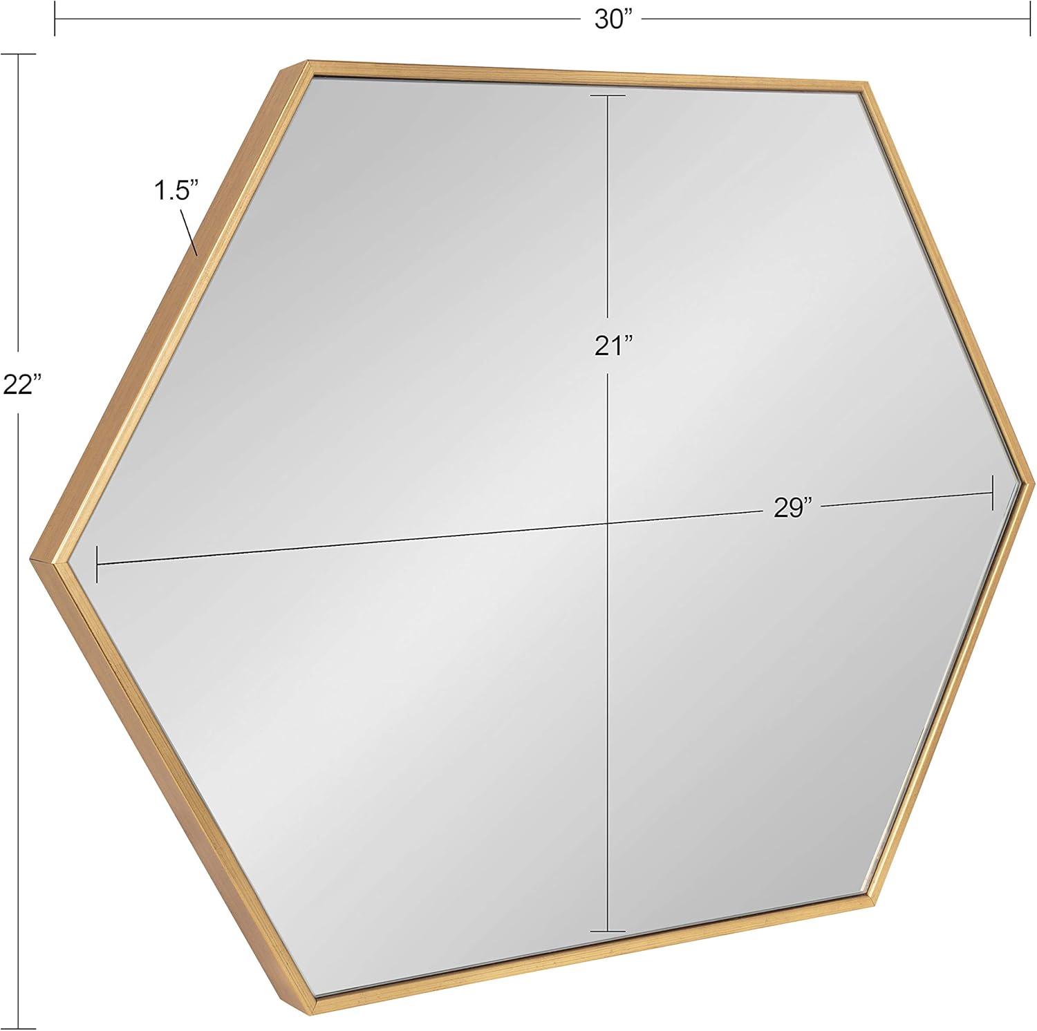 Gold Hexagon Full Length Vanity Mirror