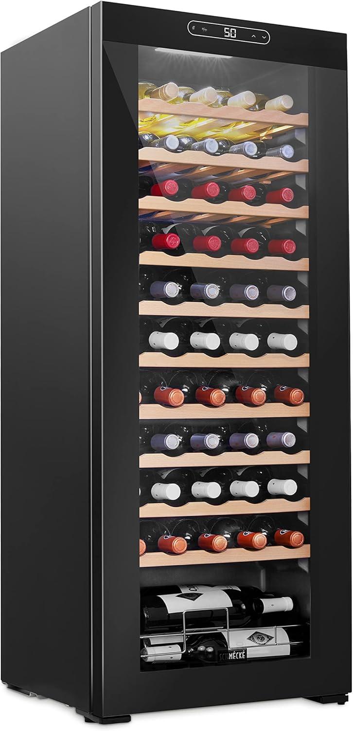 Schmécké Single Zone 20.1'' Freestanding 55 Bottle Wine Refrigerator