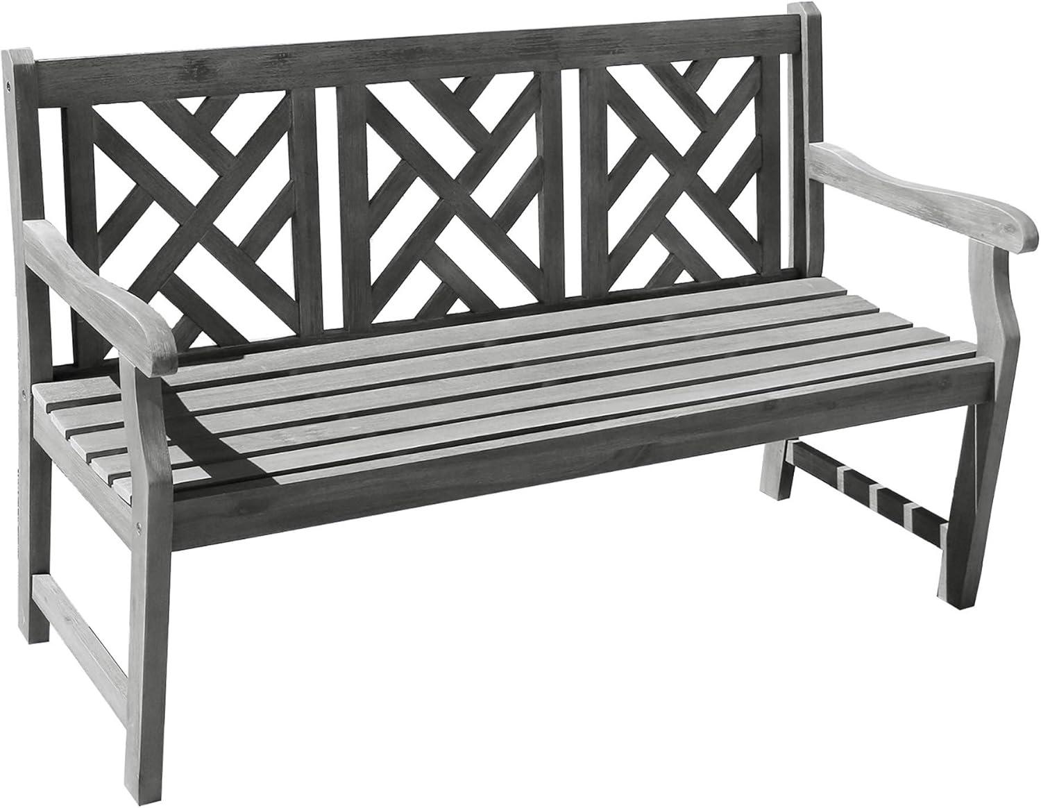 Renaissance 48-Inch Hand-Scraped Acacia Wood Garden Bench