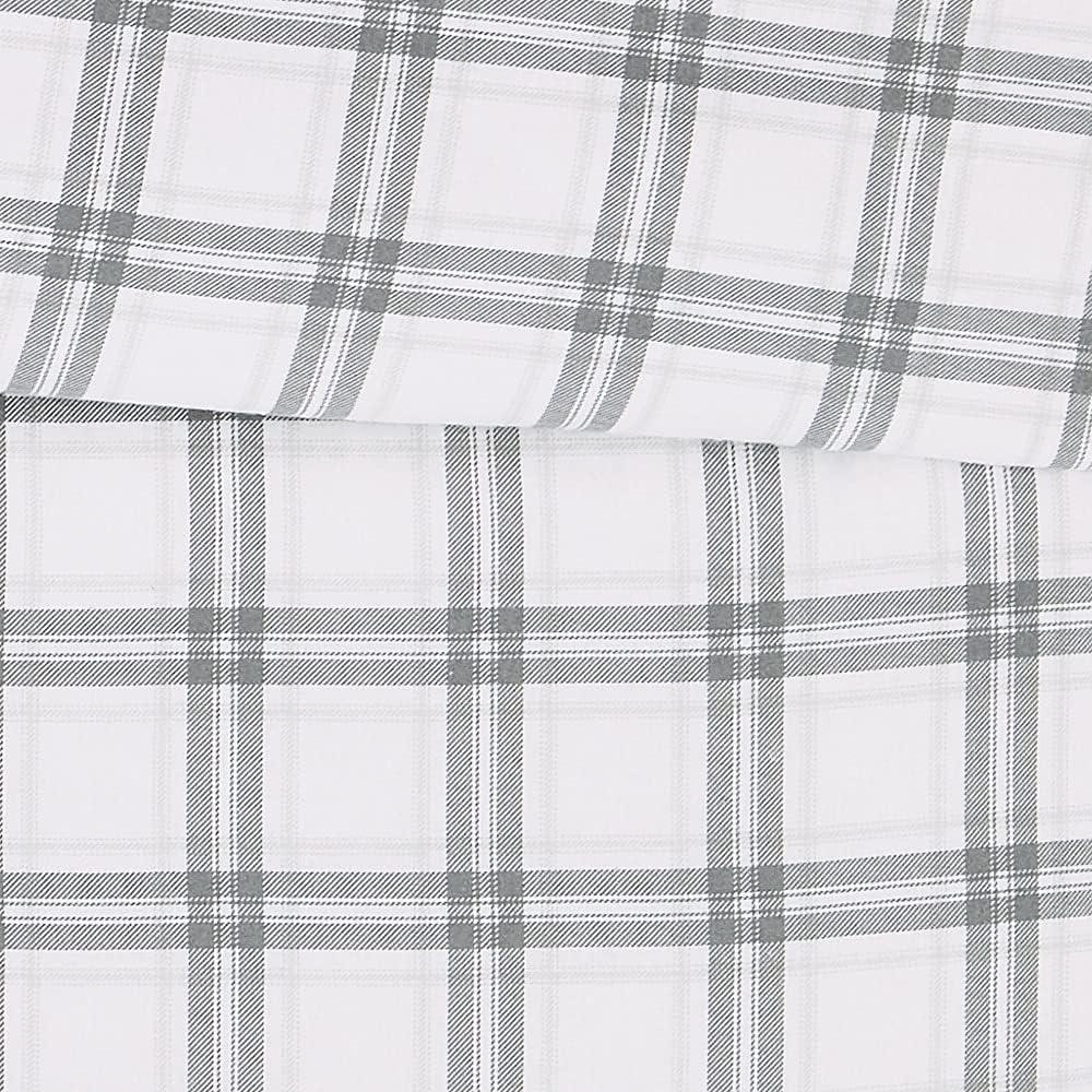 Plaid Flannel Duvet Set - London Fog