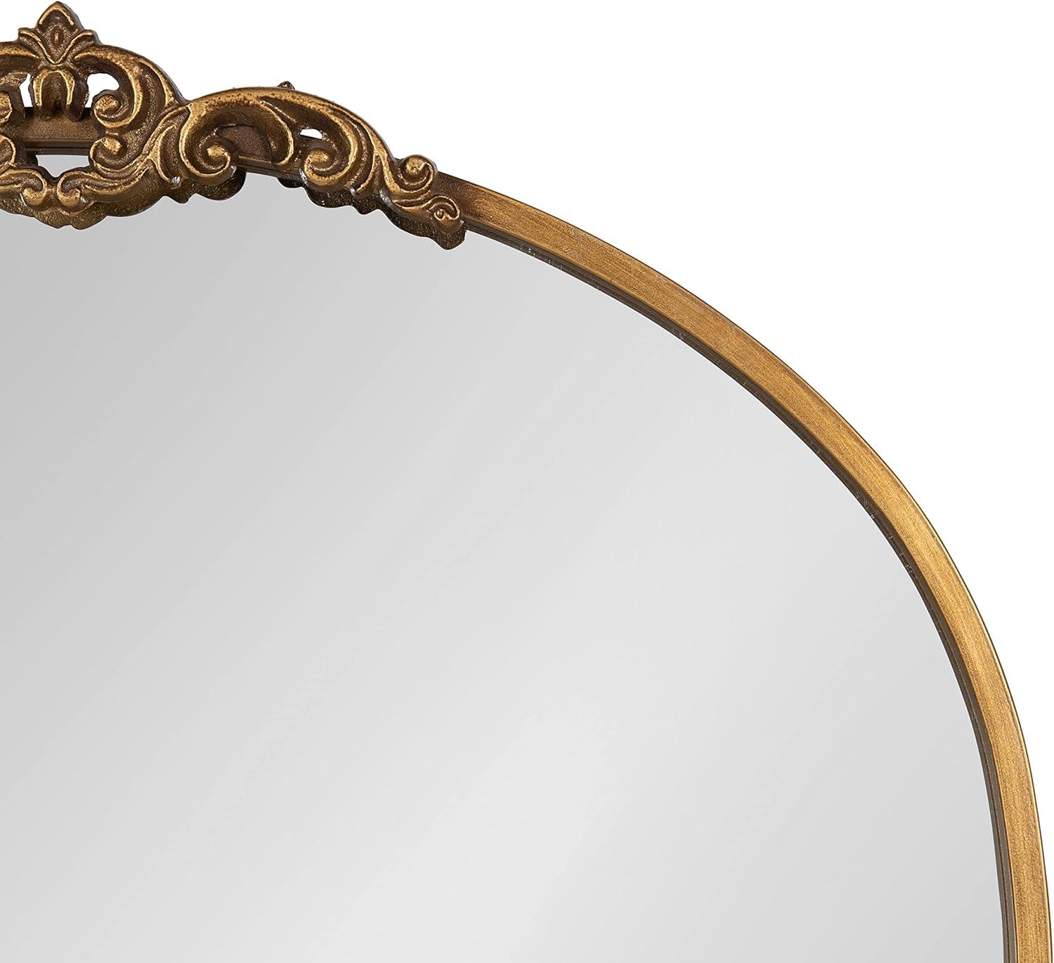 Kate and Laurel Myrcelle Decorative Framed Wall Mirror, 25x33, Gold