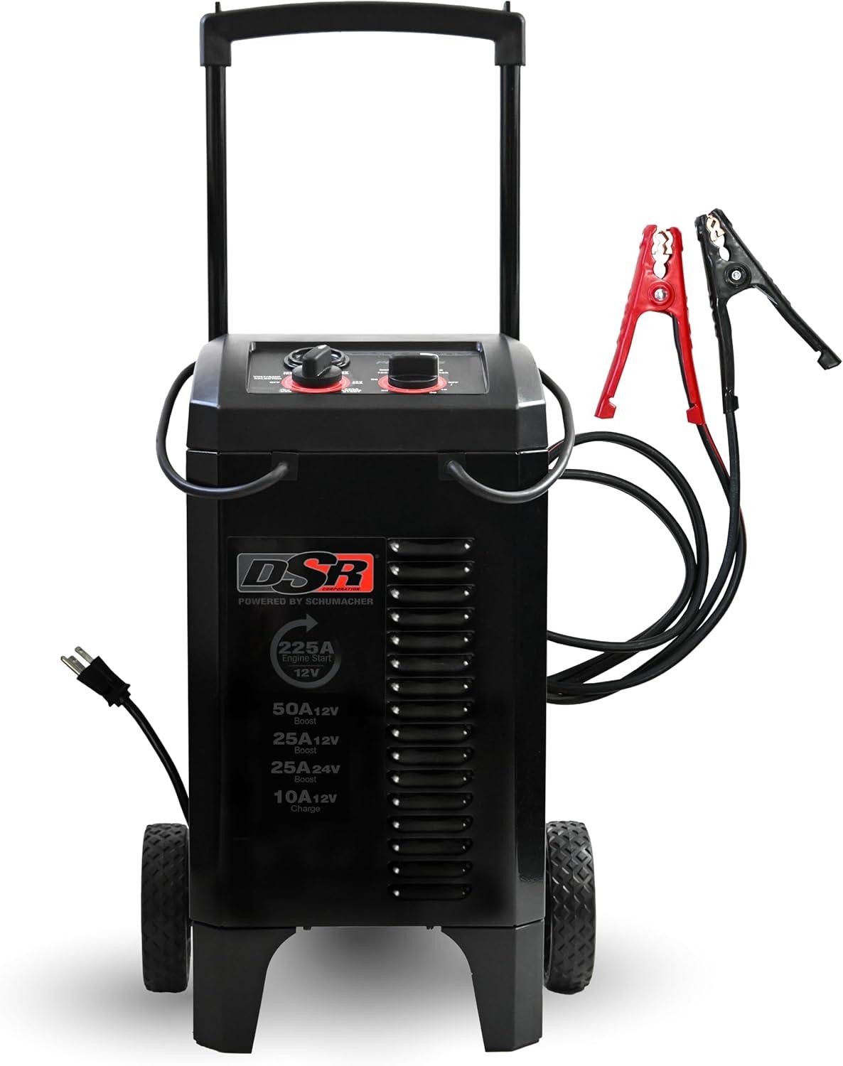 Schumacher Electric DSR139 225/50/25/10 Amps 6/12 Volts Manual Wheel Battery Charger