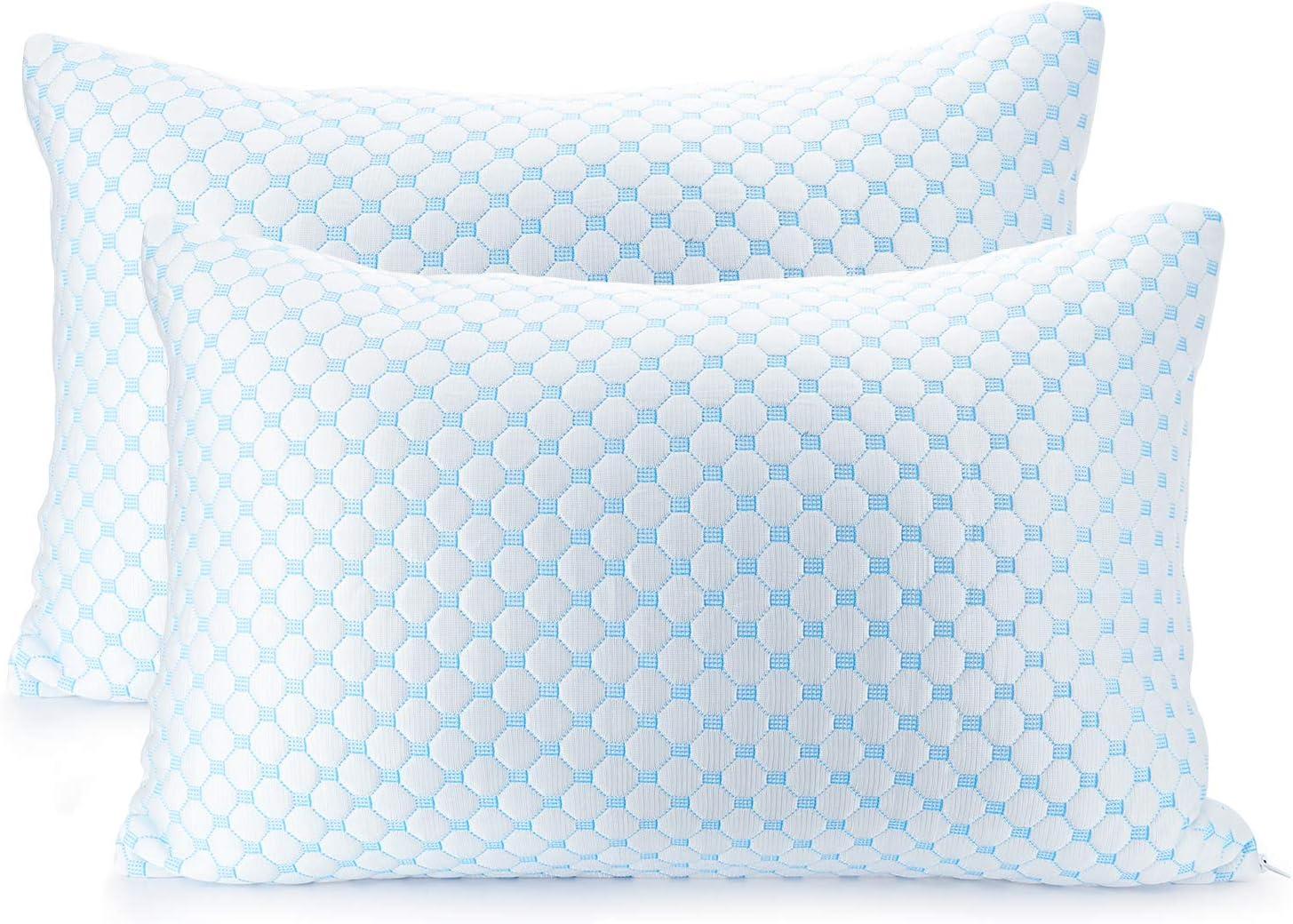 Nestl Queen Size Gel Infused Memory Foam Cooling Pillows