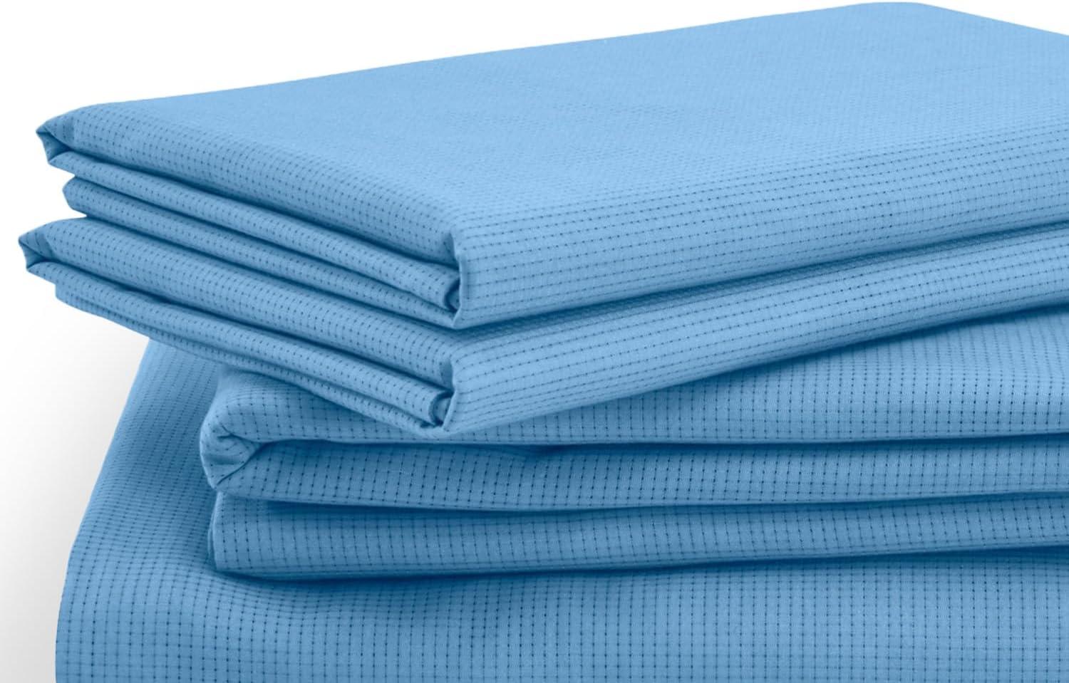 Tempur-Pedic ProAir Soft Cotton Sheet Set Blue Azure, Split King