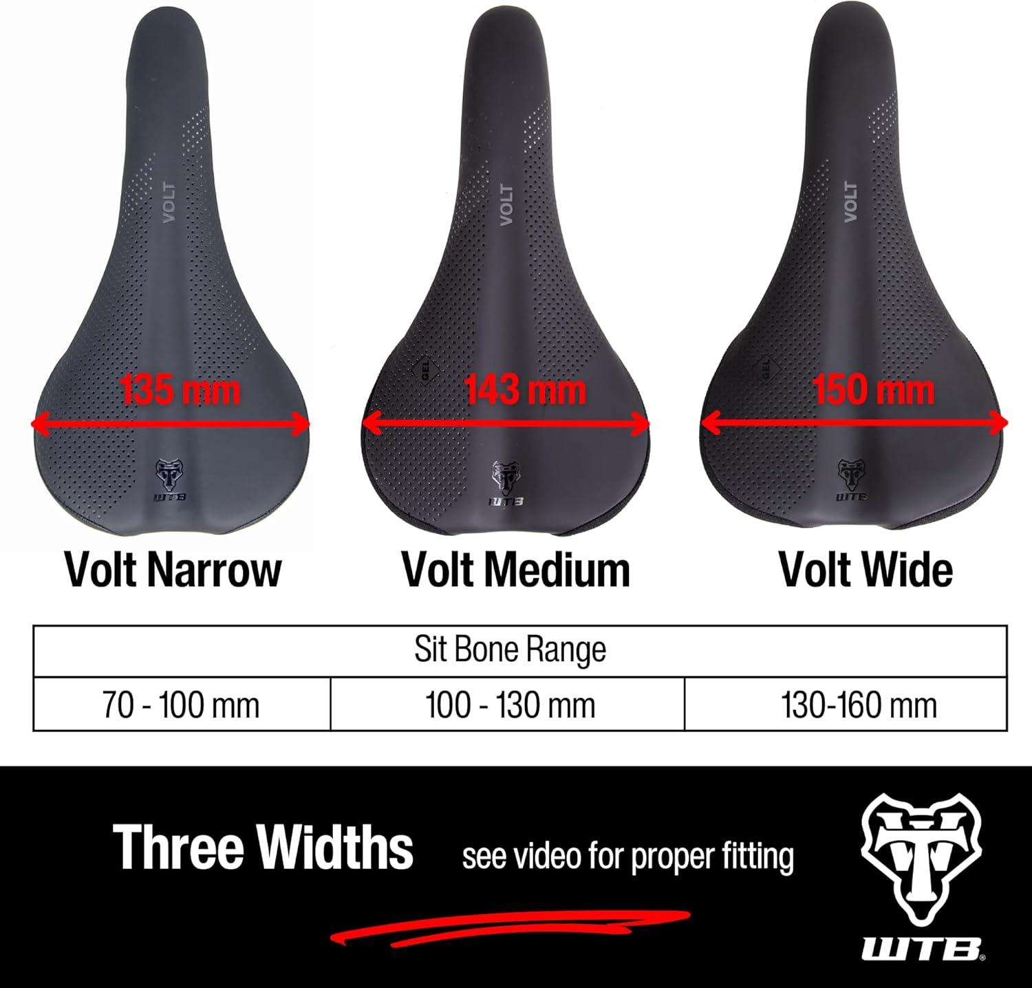 WTB Volt Saddle - Steel, Black, Narrow