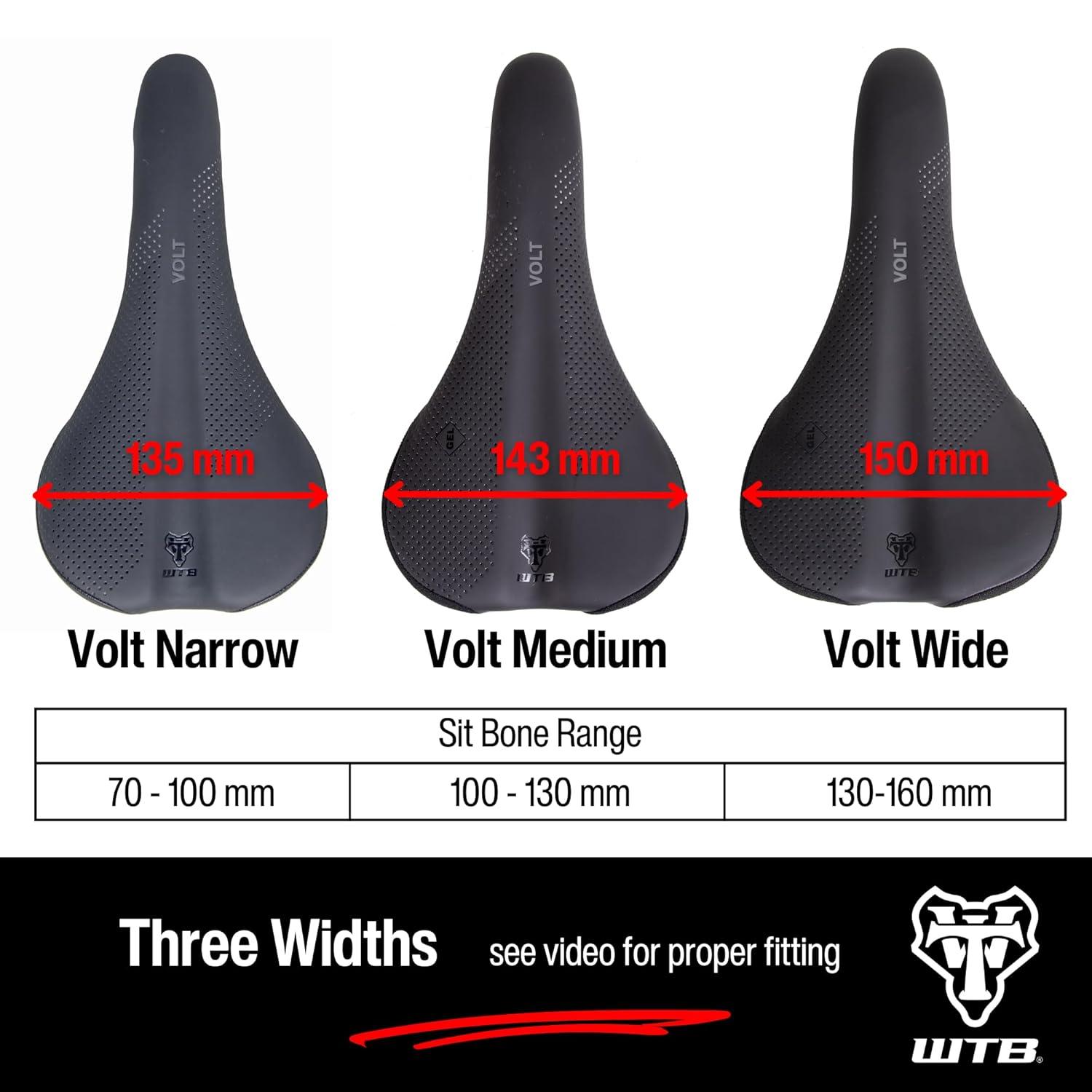 WTB Volt Saddle - Steel, Black, Narrow